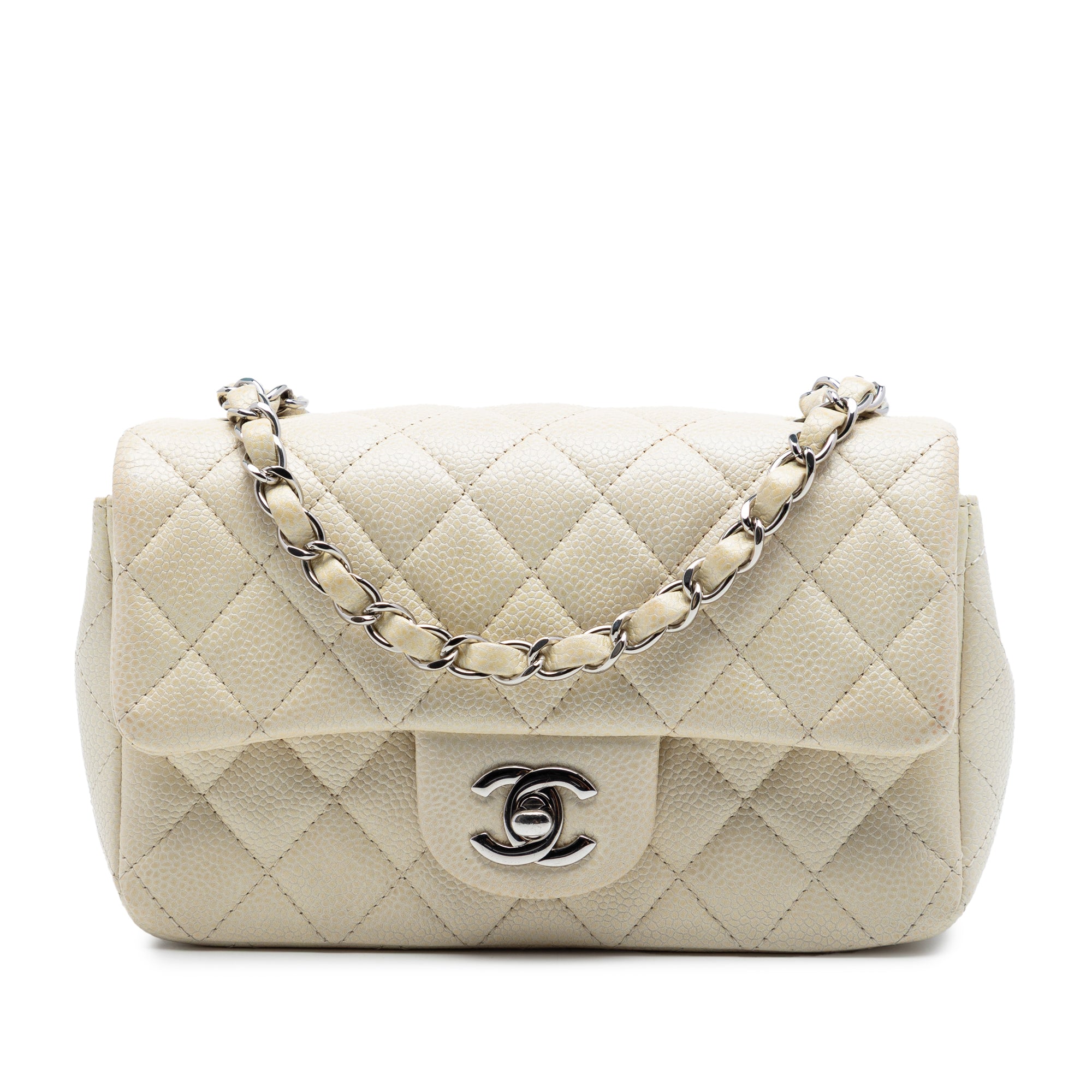 Chanel Mini Rectangular Classic Caviar Single Flap - image 1