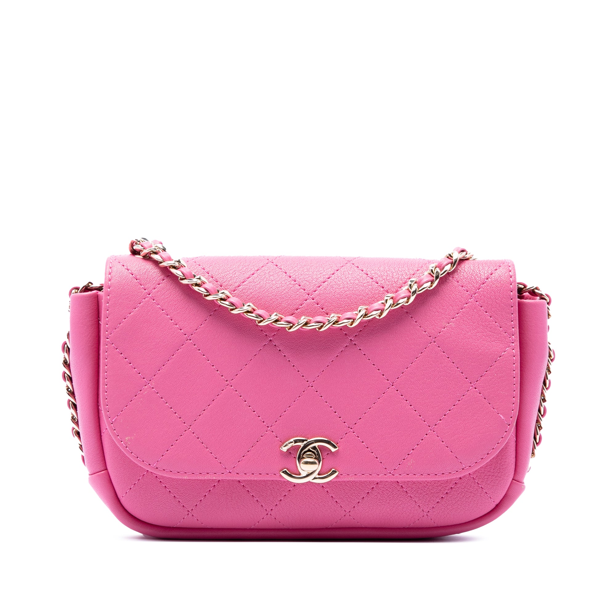 Chanel CC Quilted Goatskin Casual Trip Flap - image 1