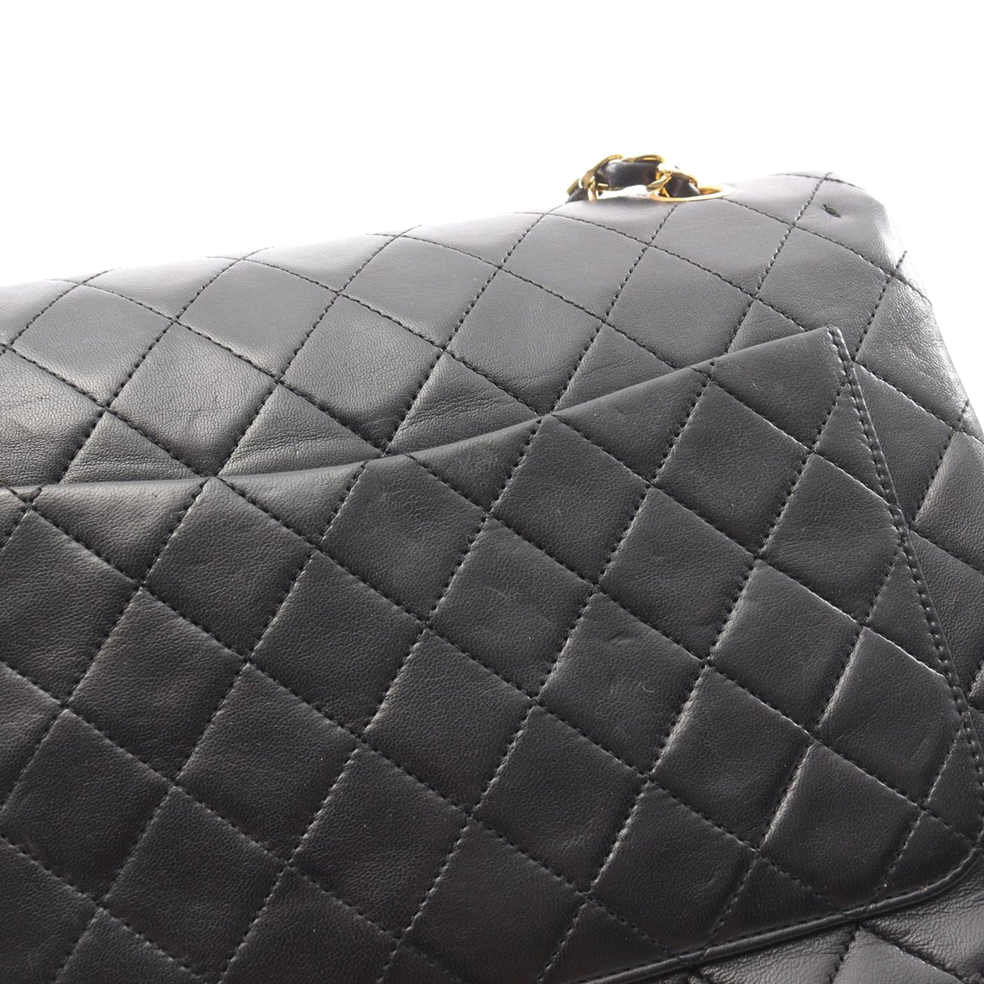 Chanel Medium Tall Classic Lambskin Double Flap - image 11