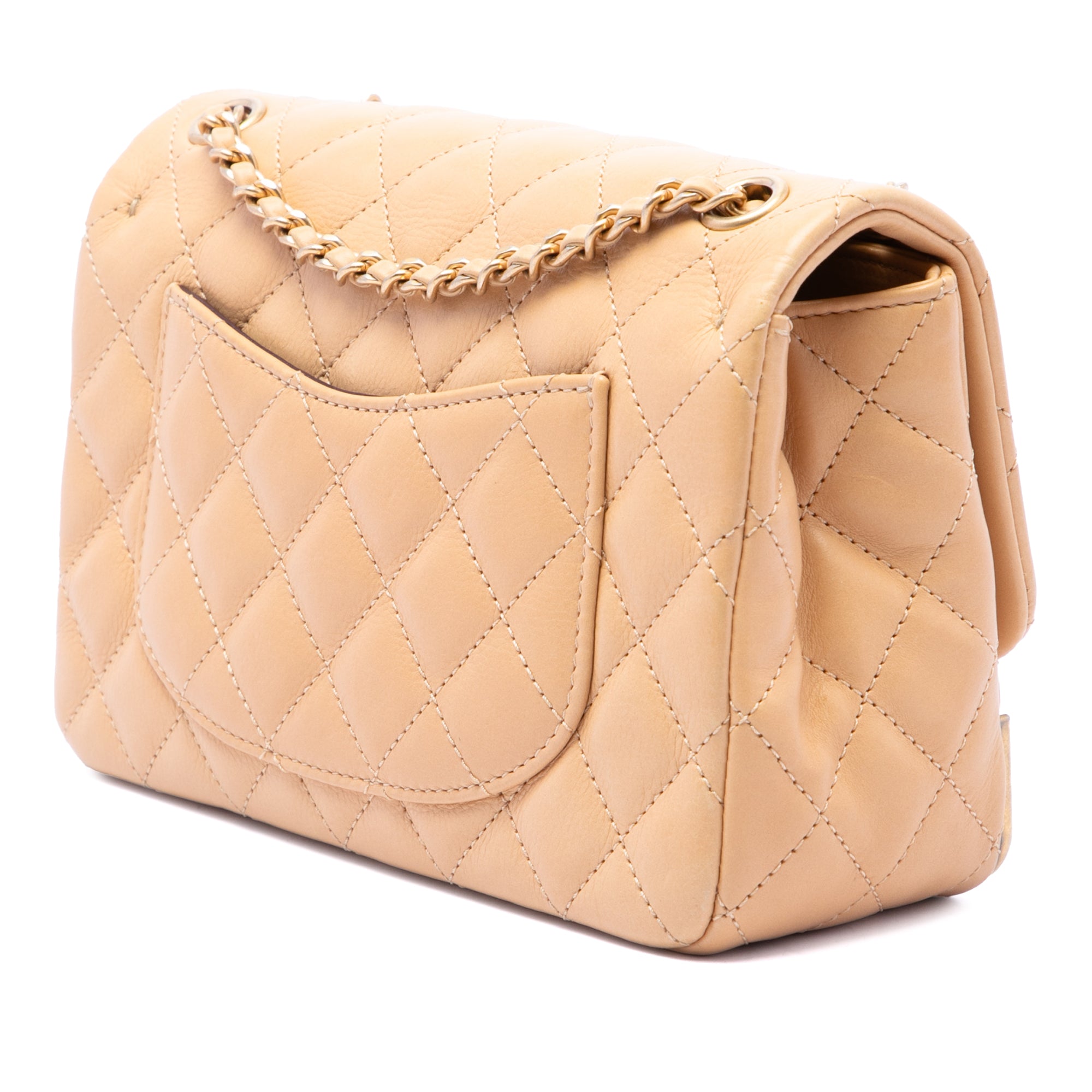 Chanel Mini Quilted Calfskin Rock The Corner Flap - image 2
