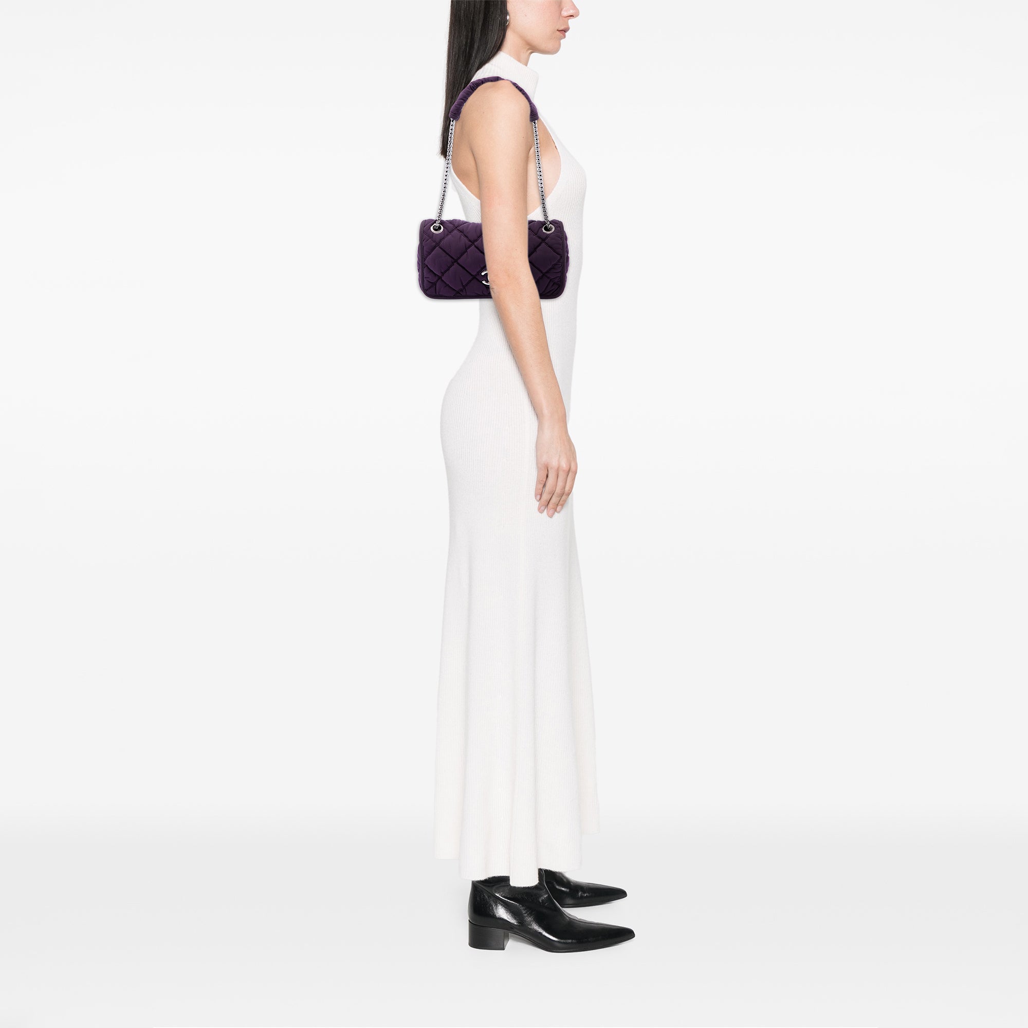 Chanel Small Quilted Nylon Bubble Flap - image 6