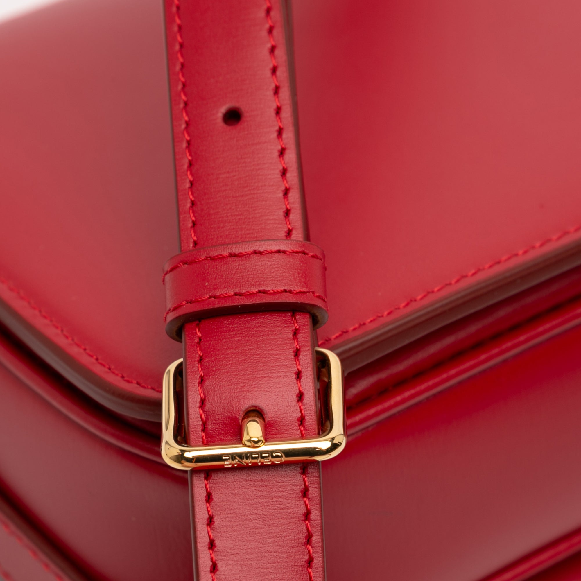 Celine Teen Shiny Calfskin Triomphe Crossbody - image 7