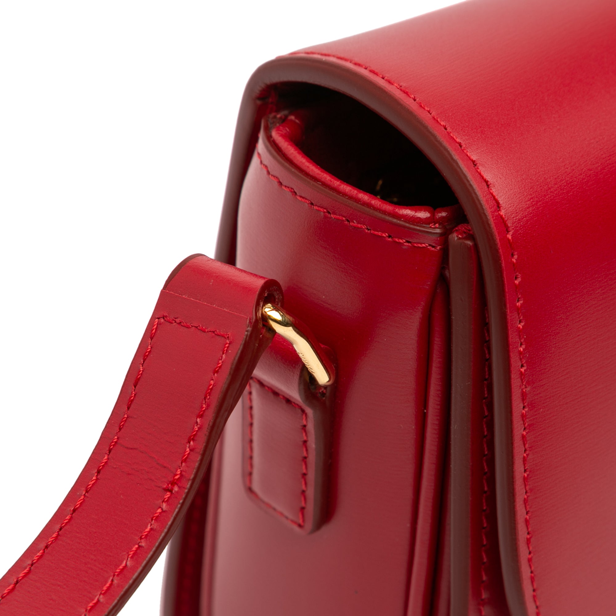 Celine Teen Shiny Calfskin Triomphe Crossbody - image 8