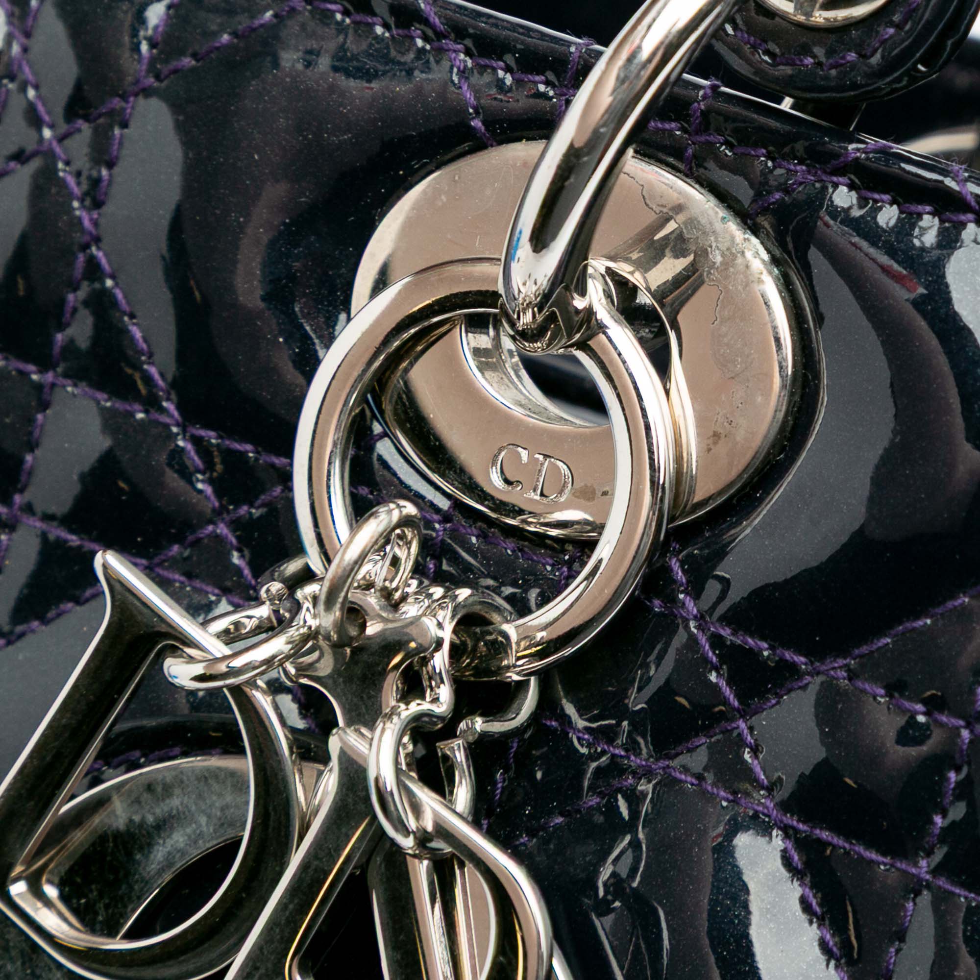Dior Medium Patent Cannage Lady Dior - image 7