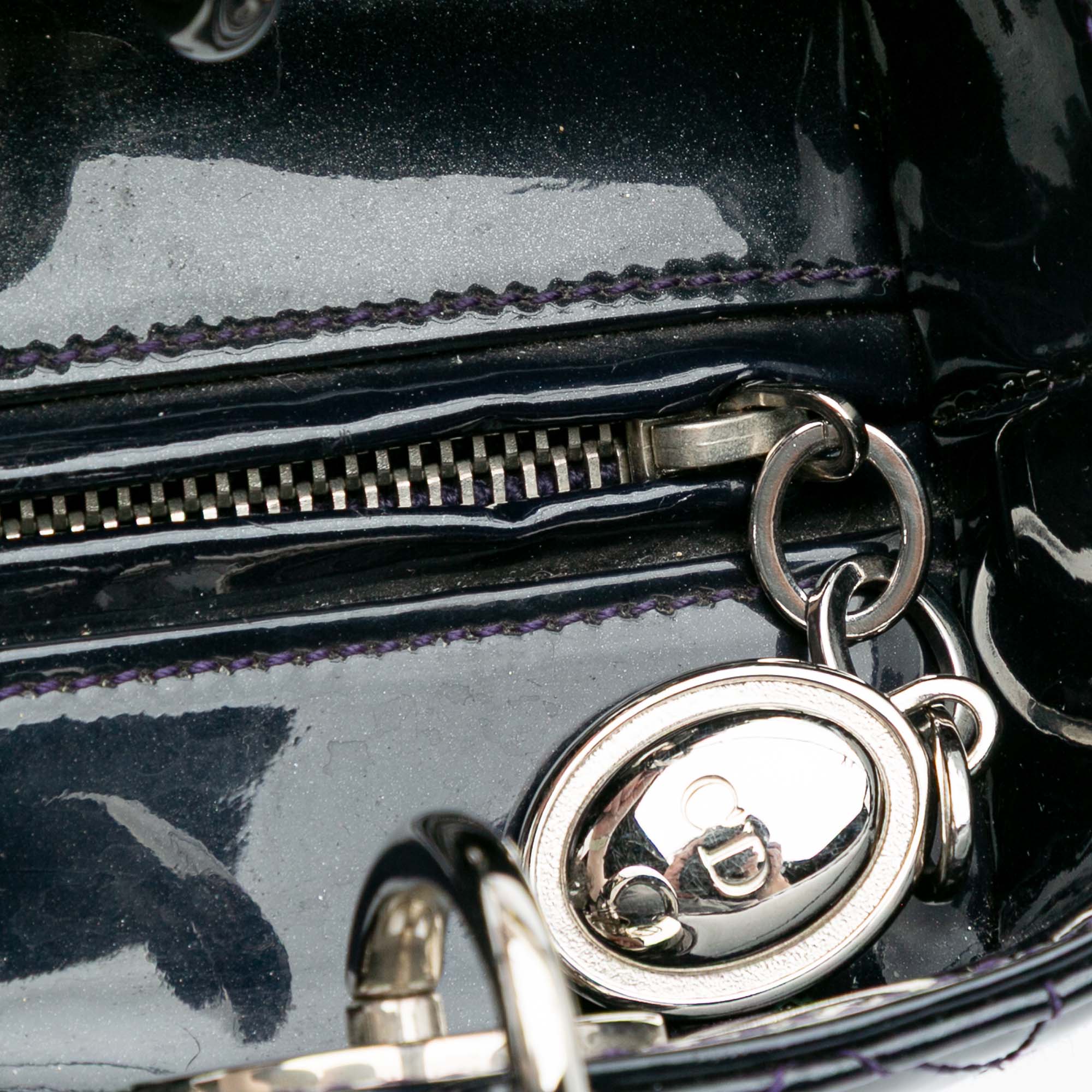 Dior Medium Patent Cannage Lady Dior - image 8