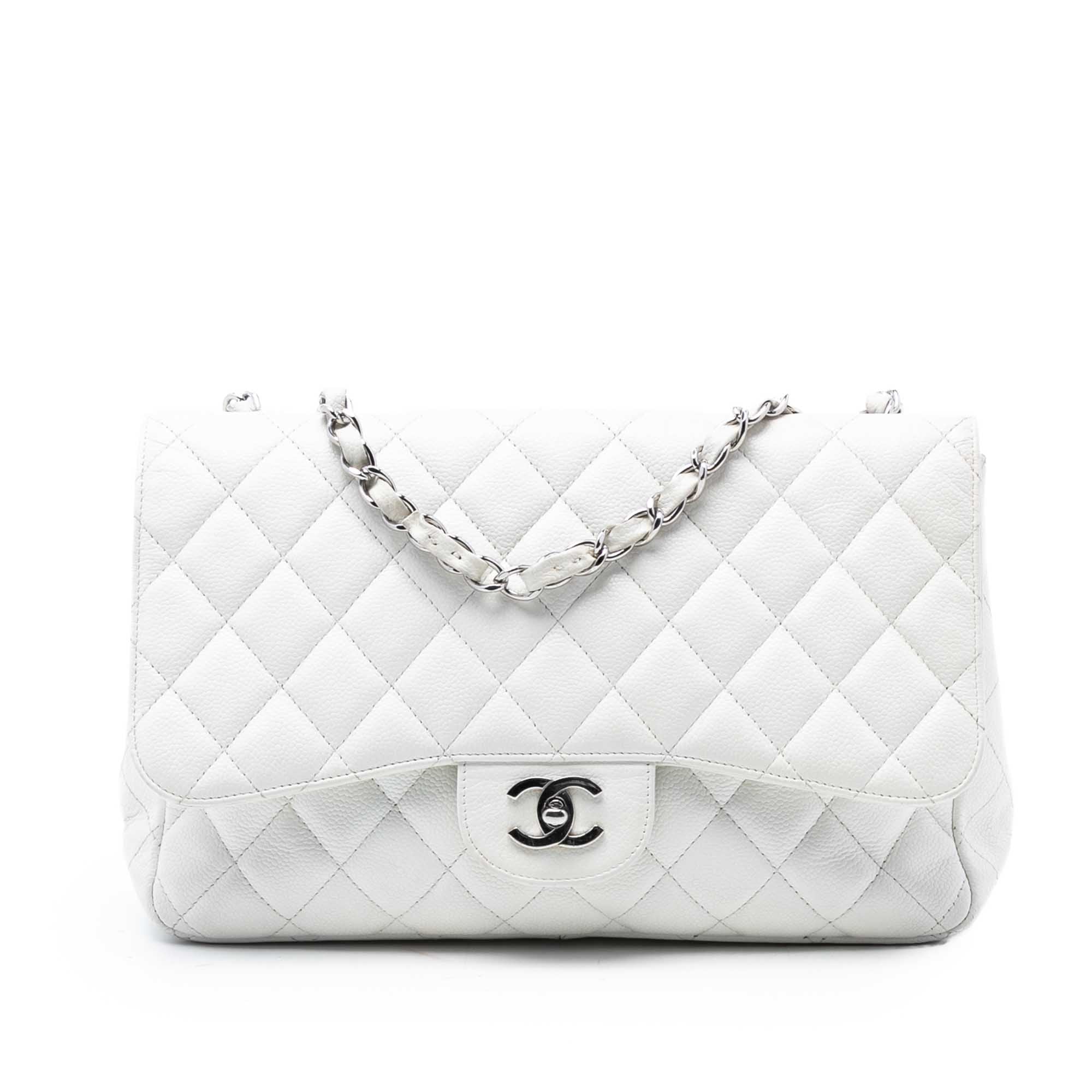 Chanel Jumbo Classic Caviar Single Flap - image 1