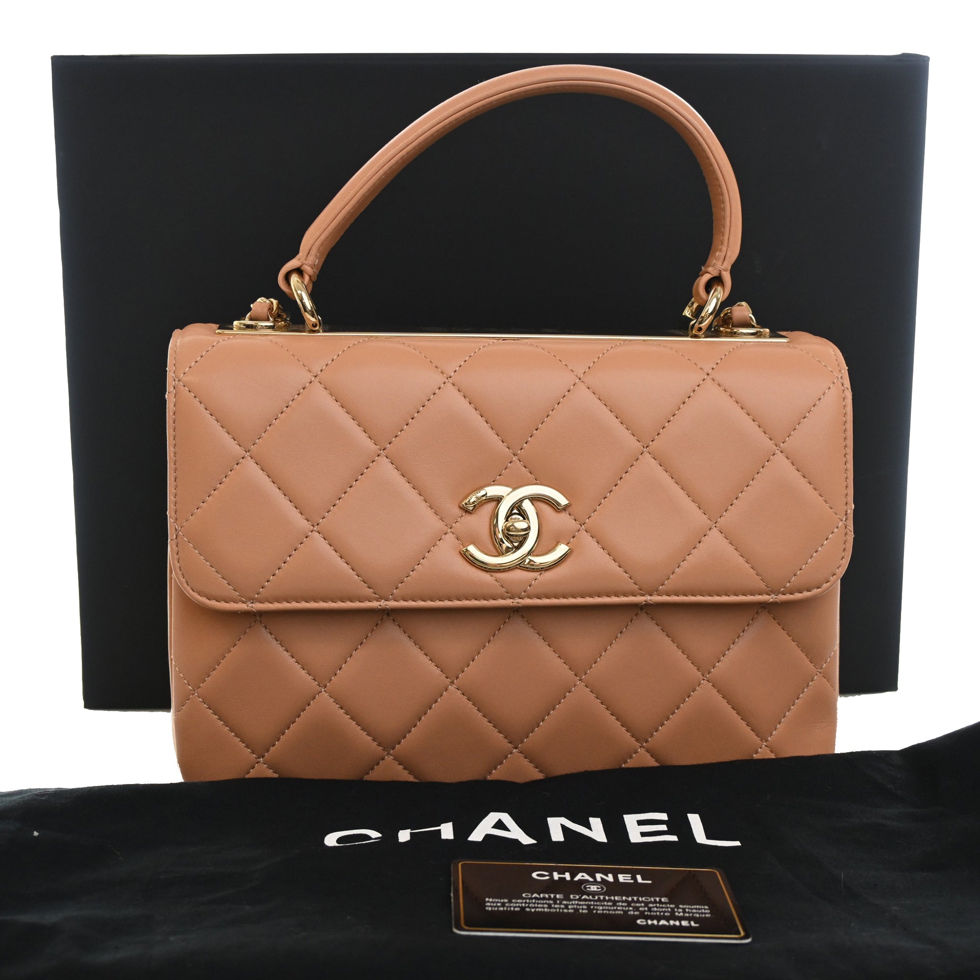 Chanel Small Quilted Lambskin Trendy CC Top Handle Flap - image 13