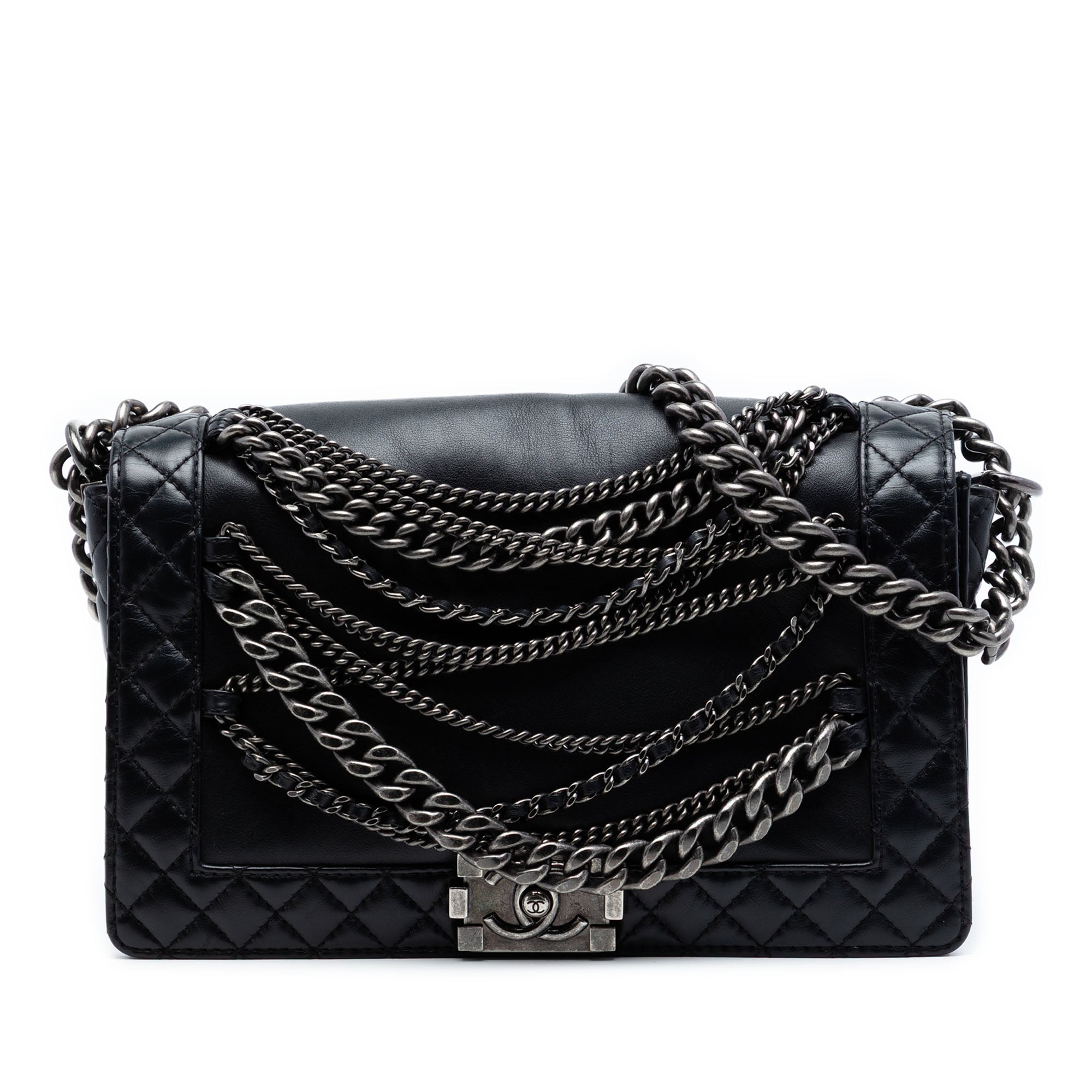 Chanel Paris Dallas Medium Lambskin Enchained Boy Flap - image 1