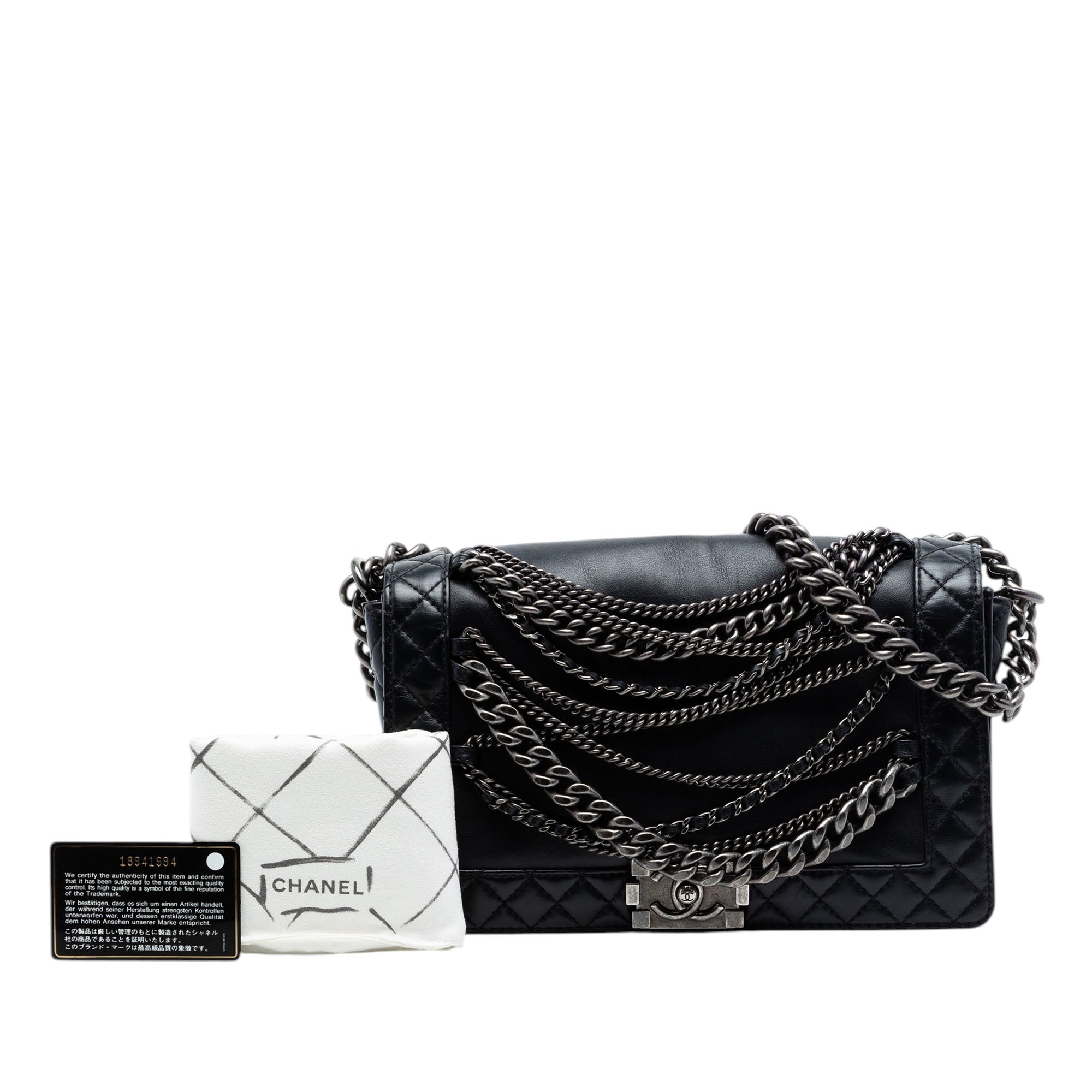 Chanel Paris Dallas Medium Lambskin Enchained Boy Flap - image 7