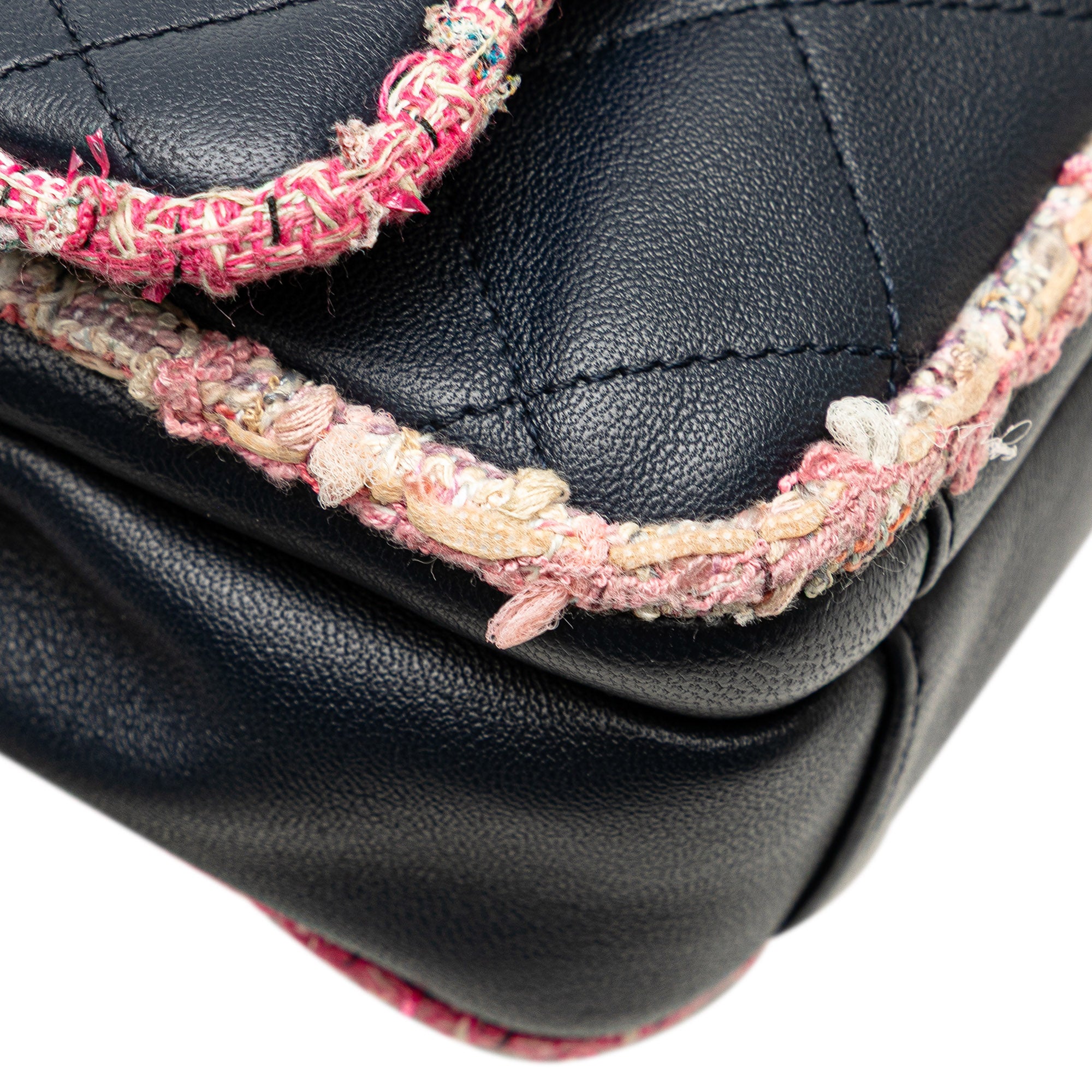 Chanel Quilted Lambskin and Tweed Elegant Trim Flap - image 12