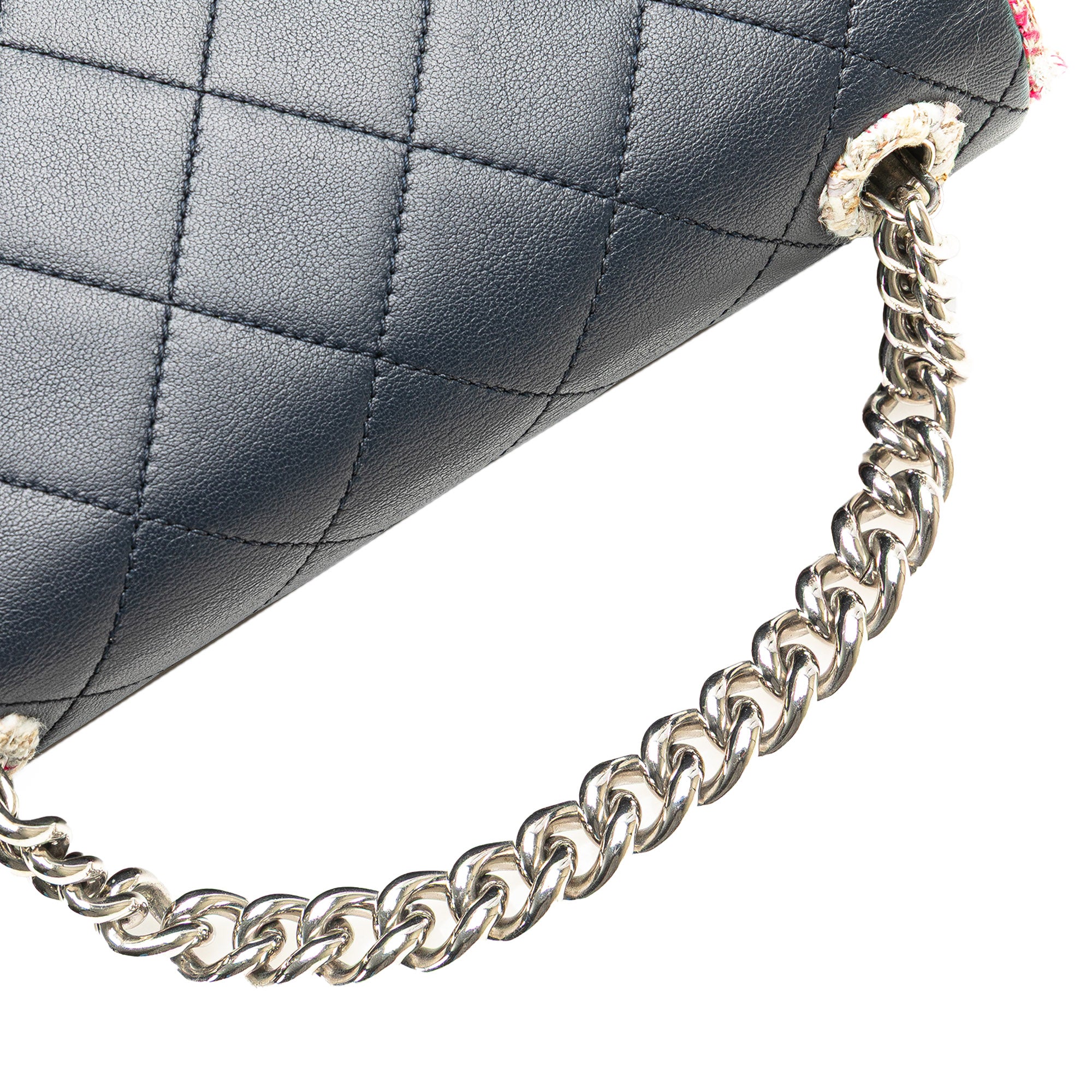 Chanel Quilted Lambskin and Tweed Elegant Trim Flap - image 14