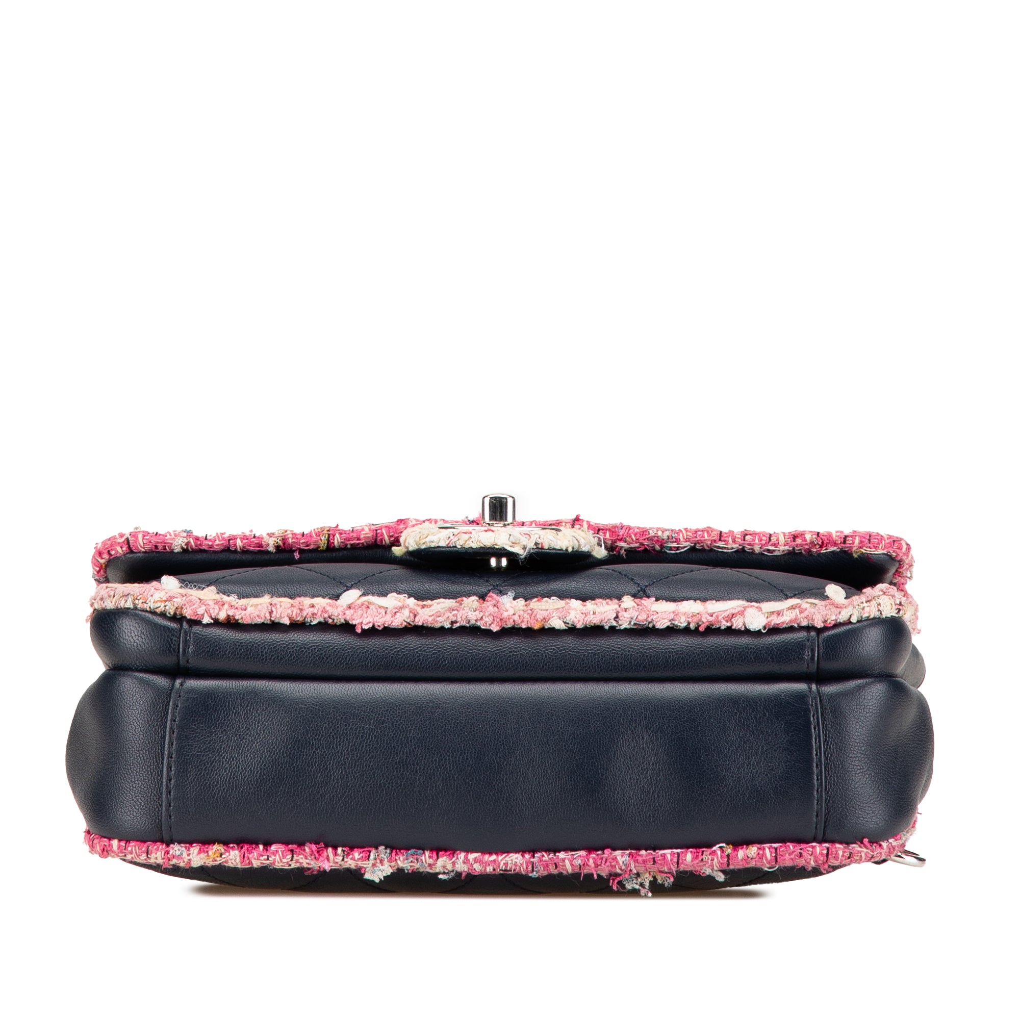 Chanel Quilted Lambskin and Tweed Elegant Trim Flap - image 3