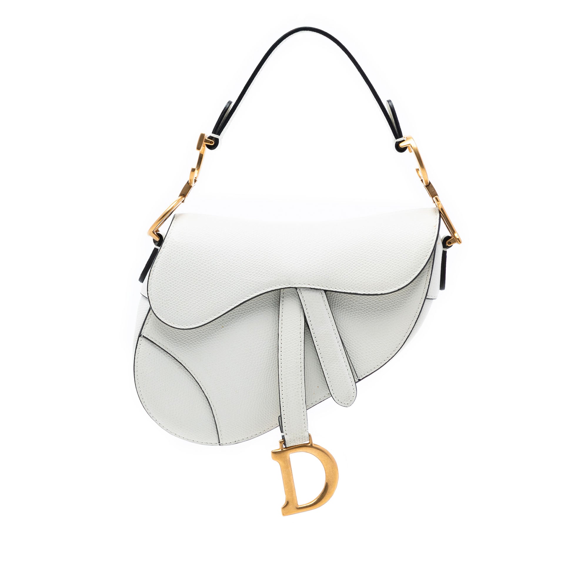 Dior Mini Grained Calfskin Saddle Bag - image 1