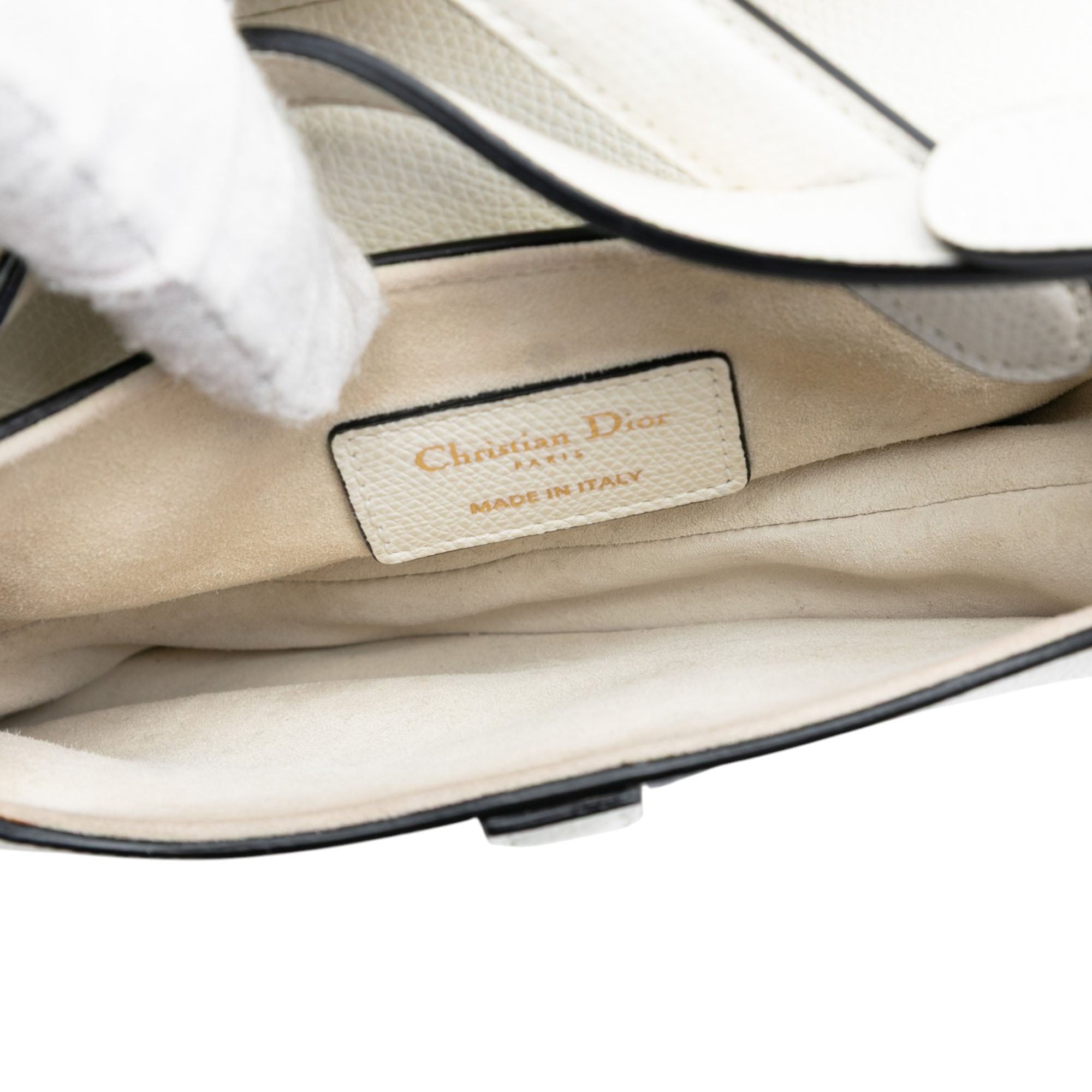 Dior Mini Grained Calfskin Saddle Bag - image 4