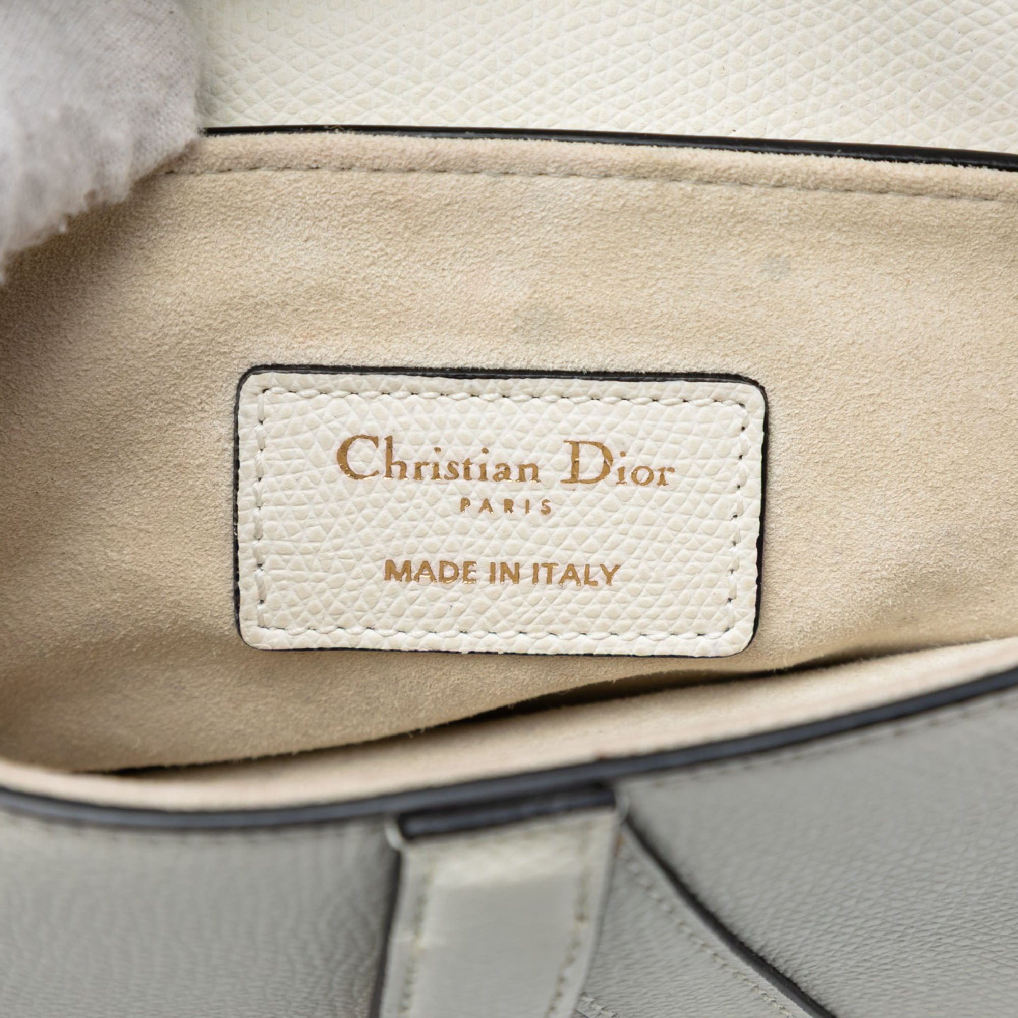 Dior Mini Grained Calfskin Saddle Bag - image 5