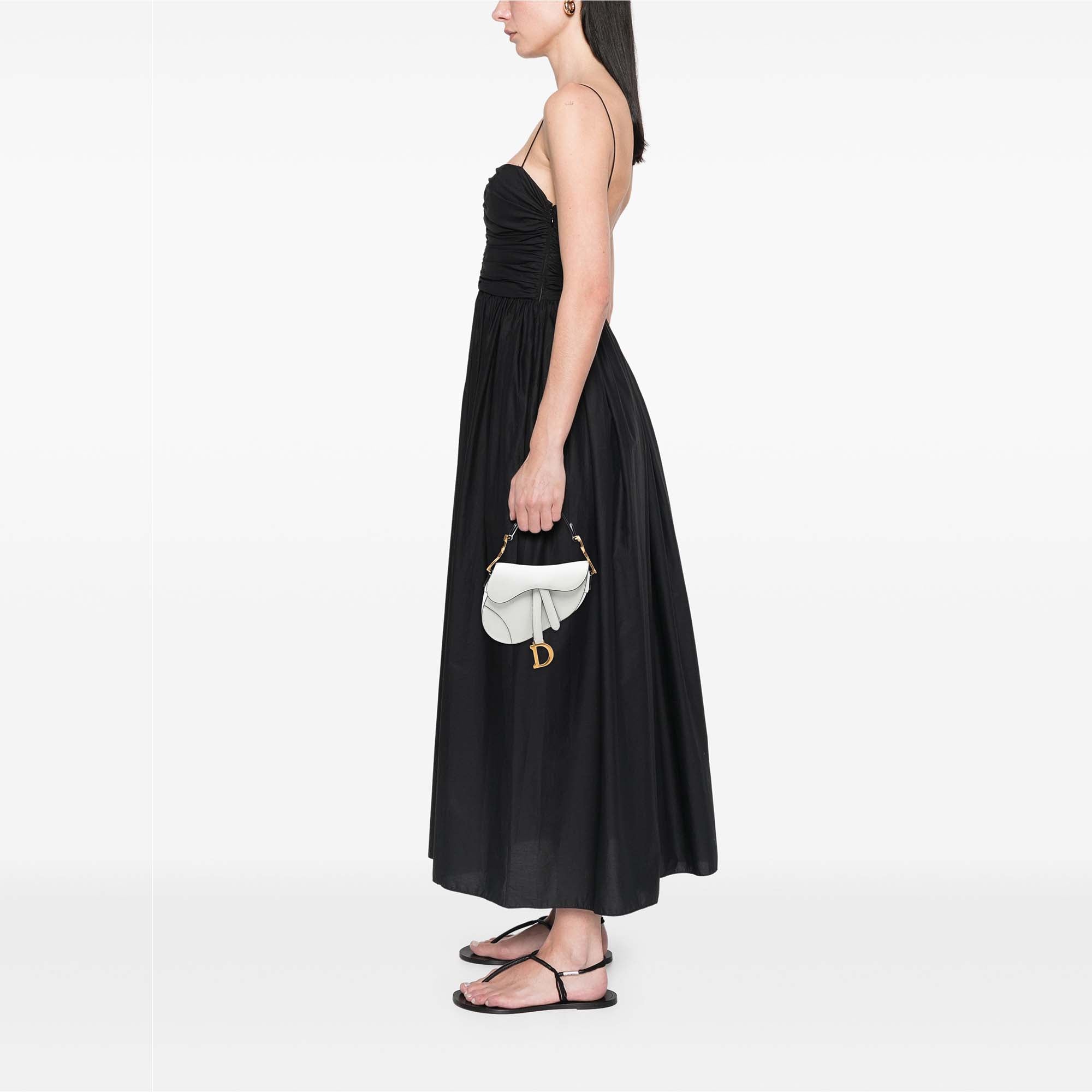 Dior Mini Grained Calfskin Saddle Bag - image 7