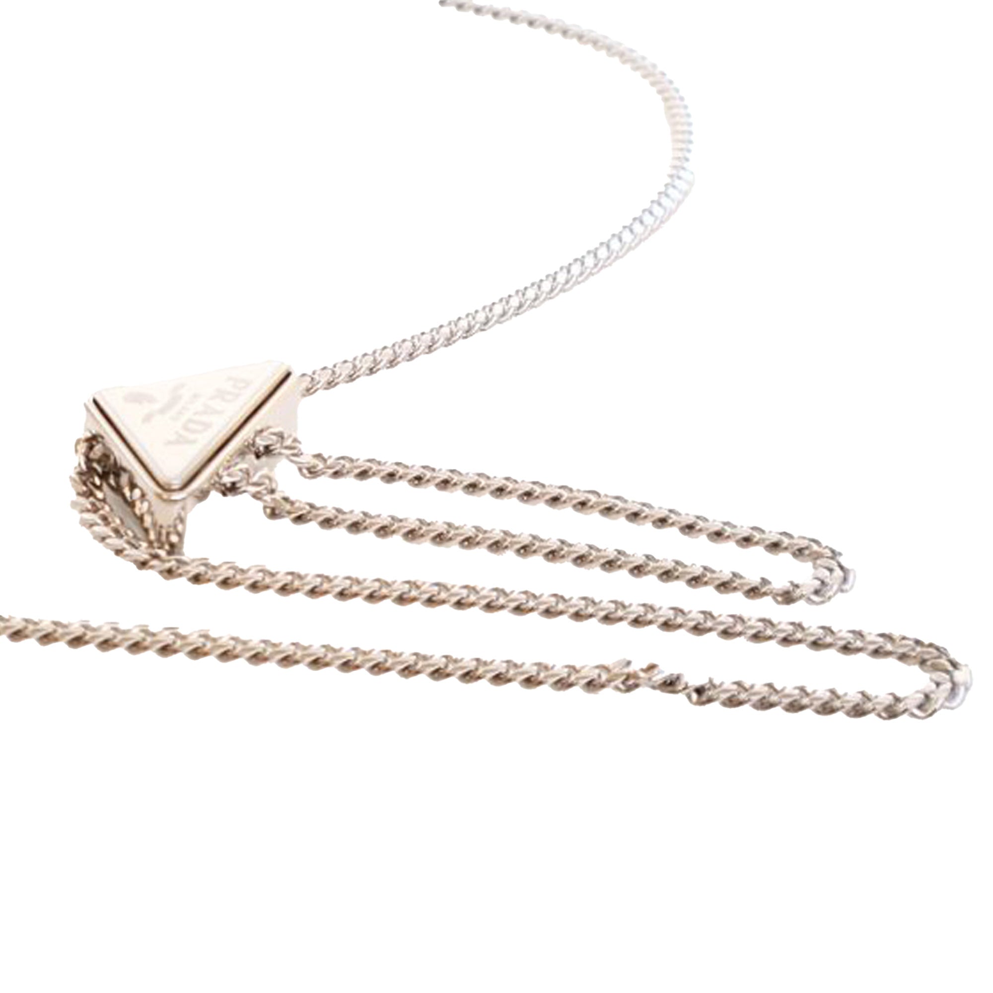 Prada Spazzolato Triangle Logo Plate Flap Chain Crossbody - image 14