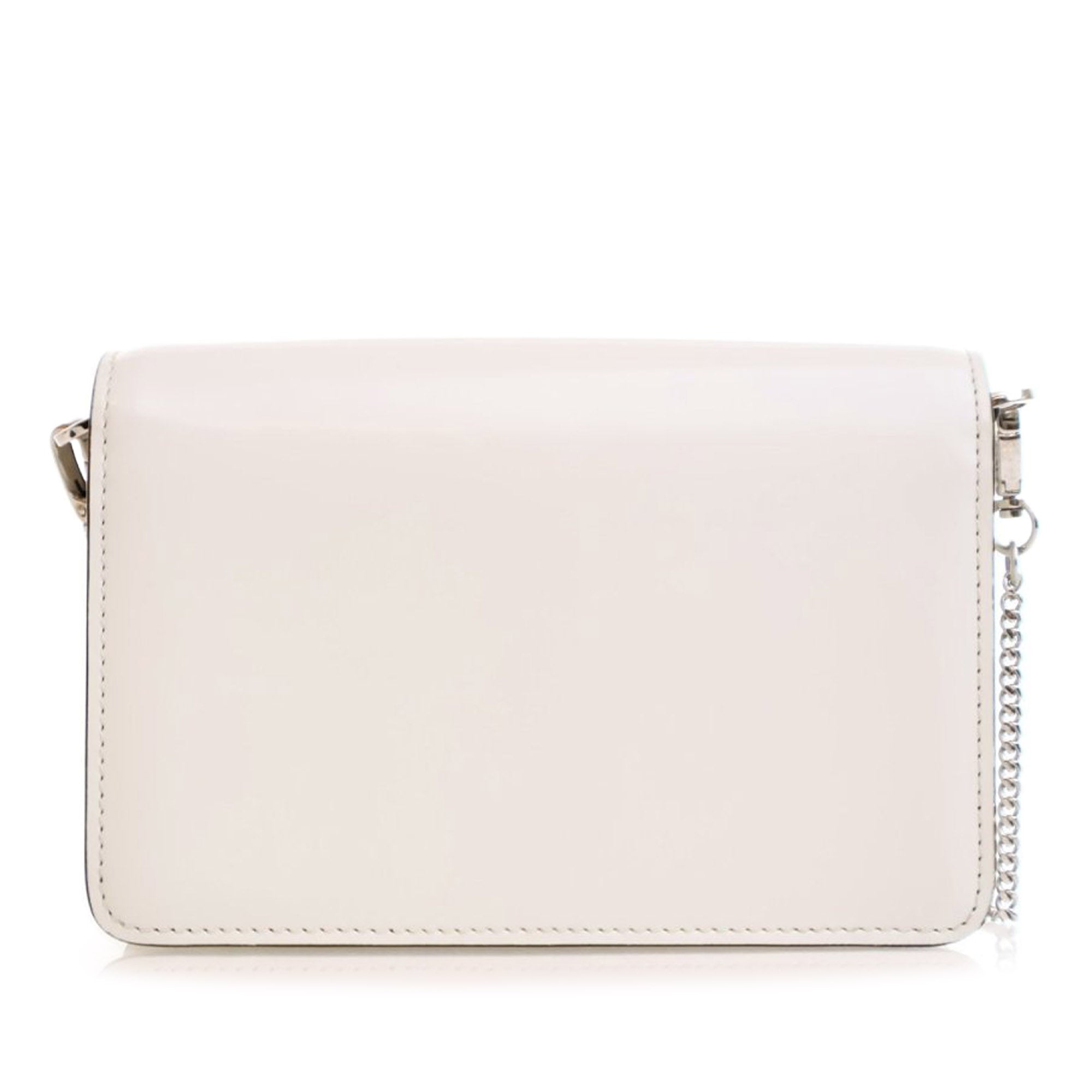 Prada Spazzolato Triangle Logo Plate Flap Chain Crossbody - image 2