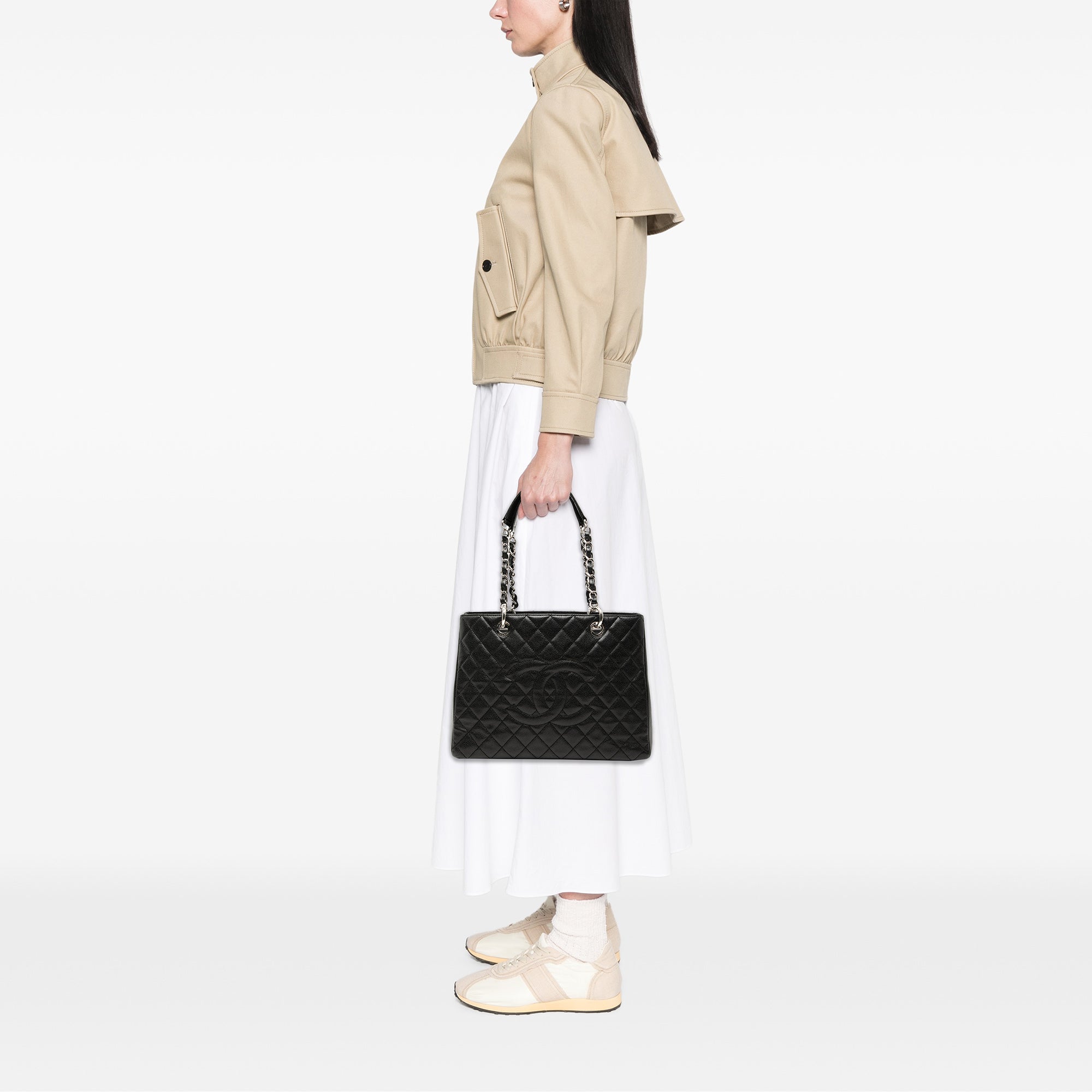Chanel Caviar Grand Shopping Tote - image 7