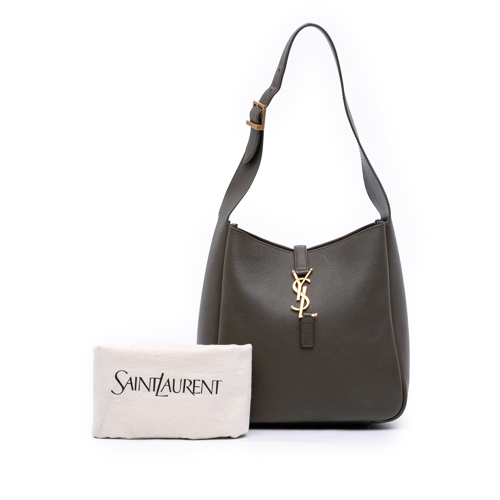 Saint Laurent Small Grained Calfskin Supple Le 5 a 7 Soft Hobo - image 12