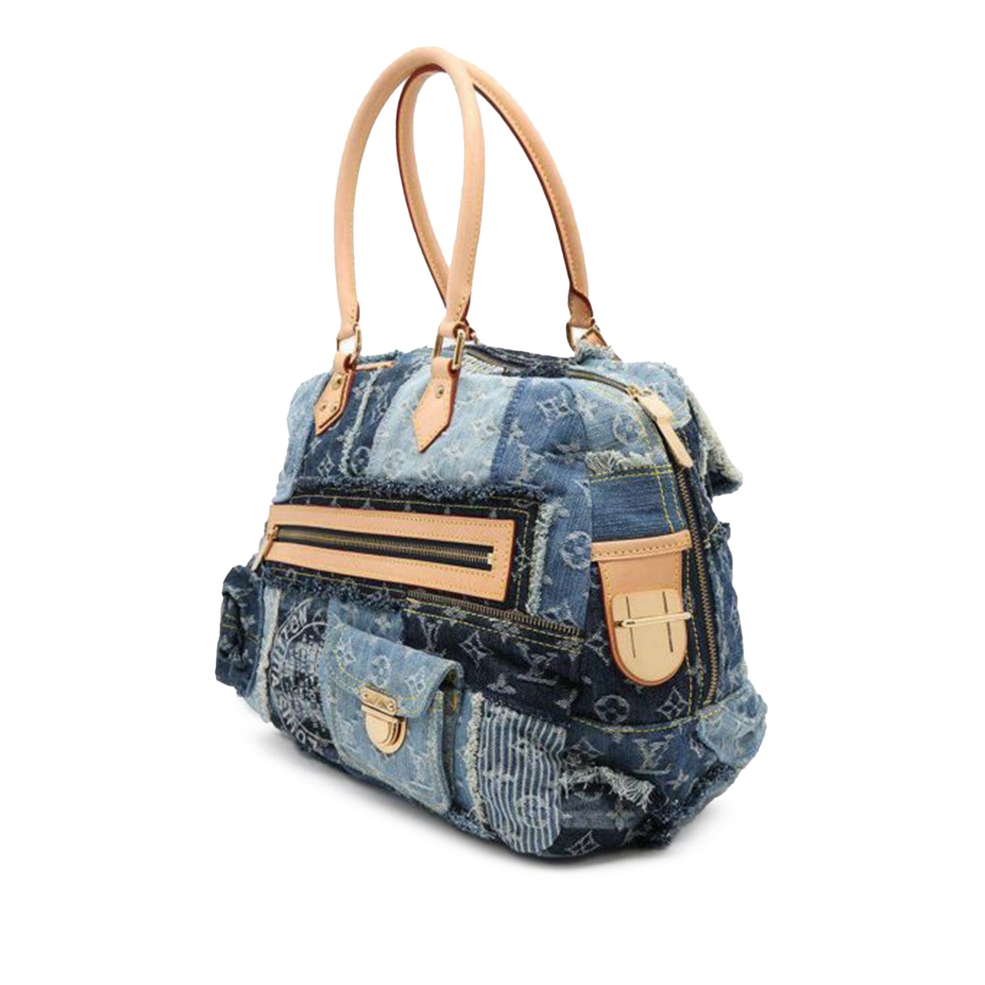Louis Vuitton Monogram Denim Patchwork Bowly - image 2