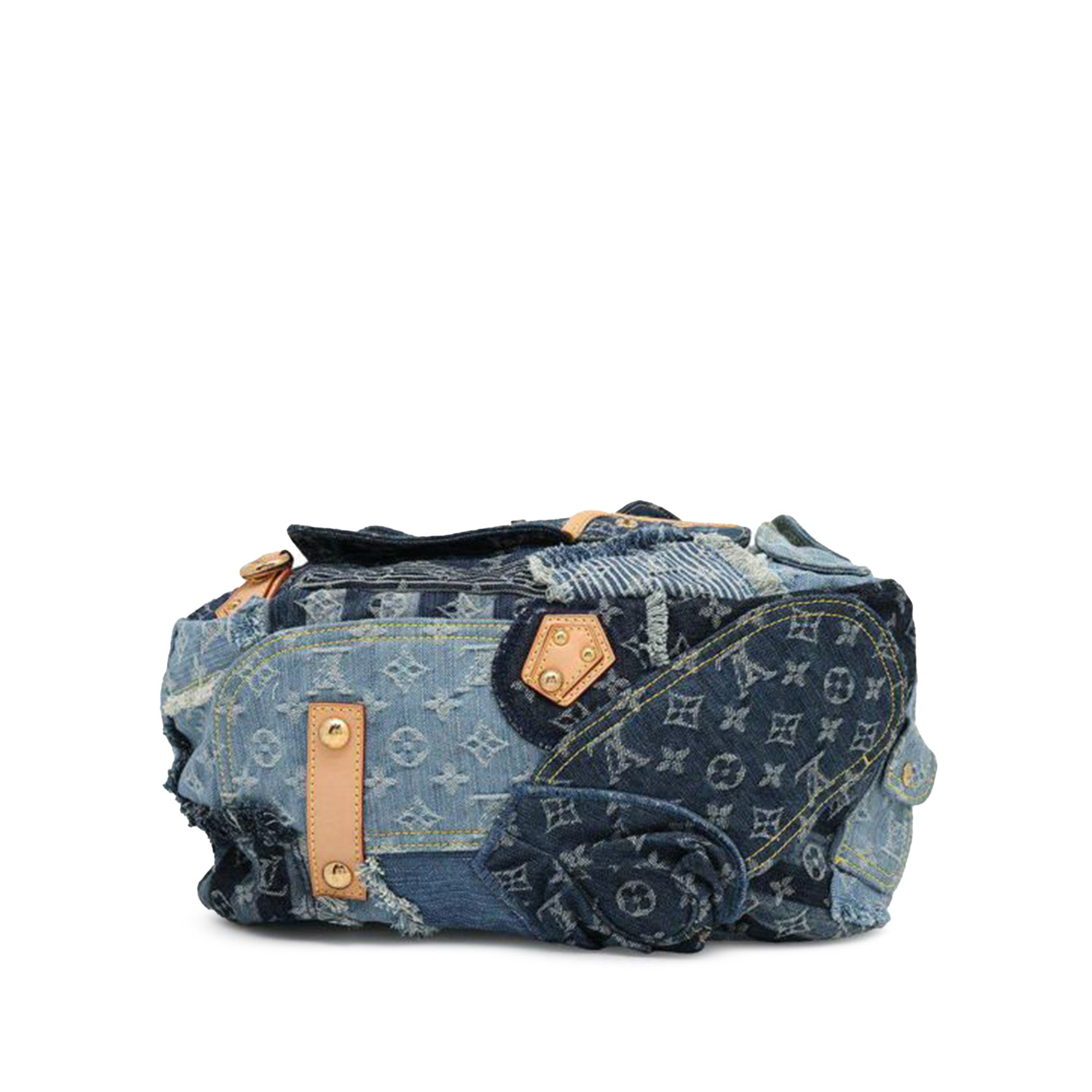 Louis Vuitton Monogram Denim Patchwork Bowly - image 3