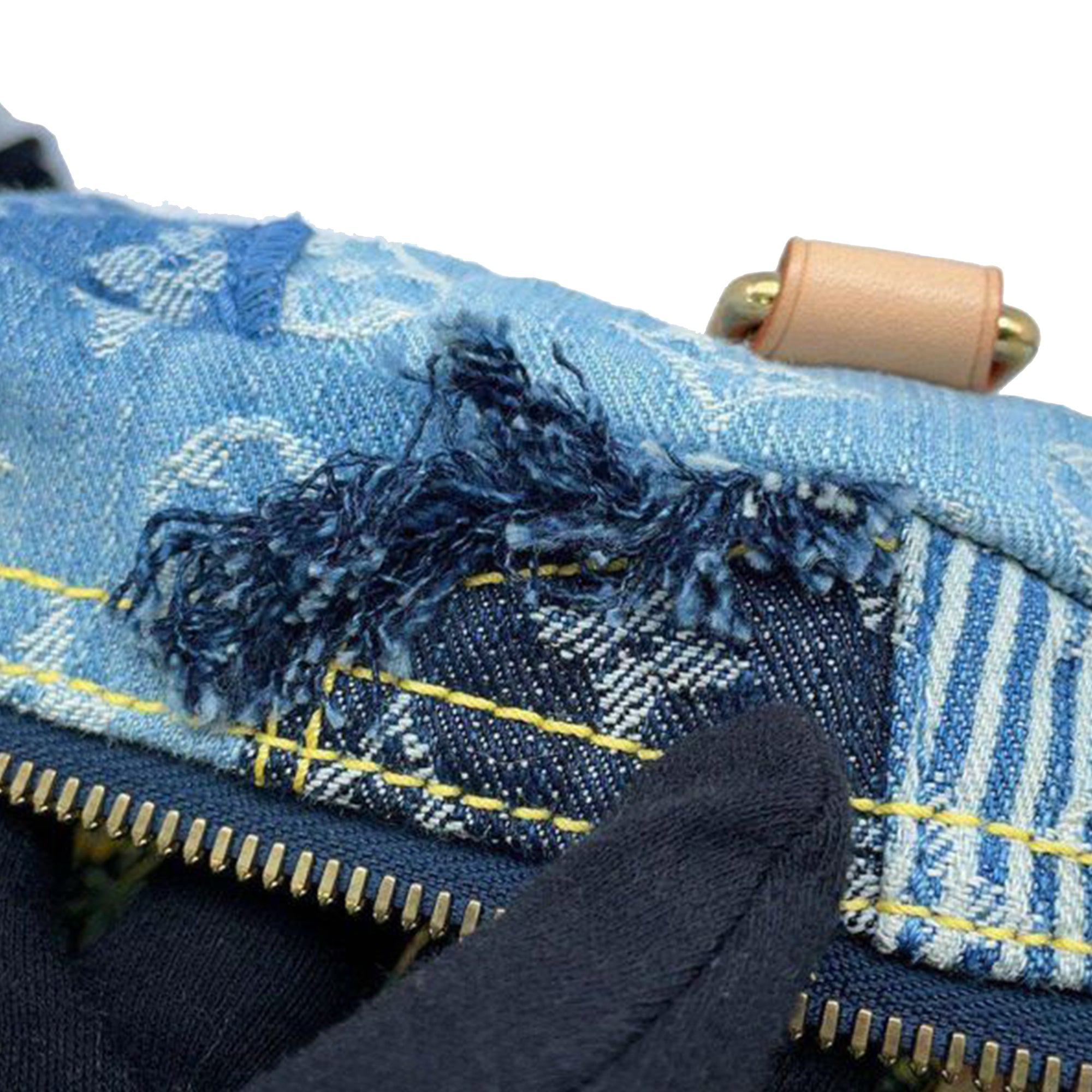 Louis Vuitton Monogram Denim Patchwork Bowly - image 7