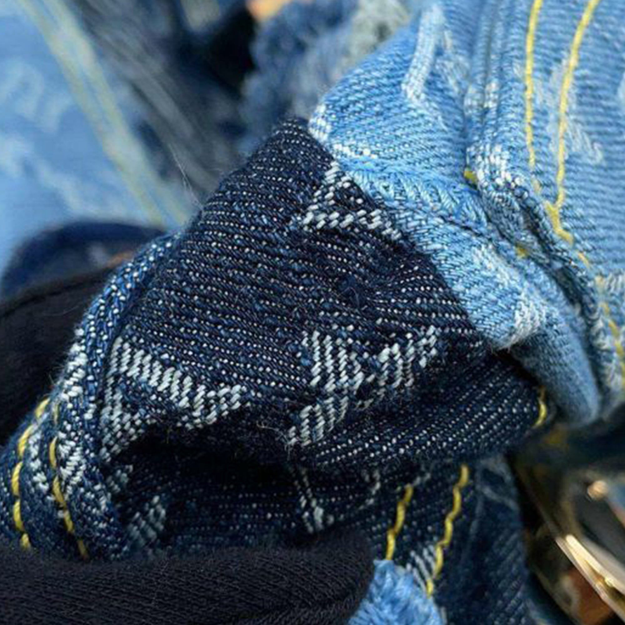 Louis Vuitton Monogram Denim Patchwork Bowly - image 8