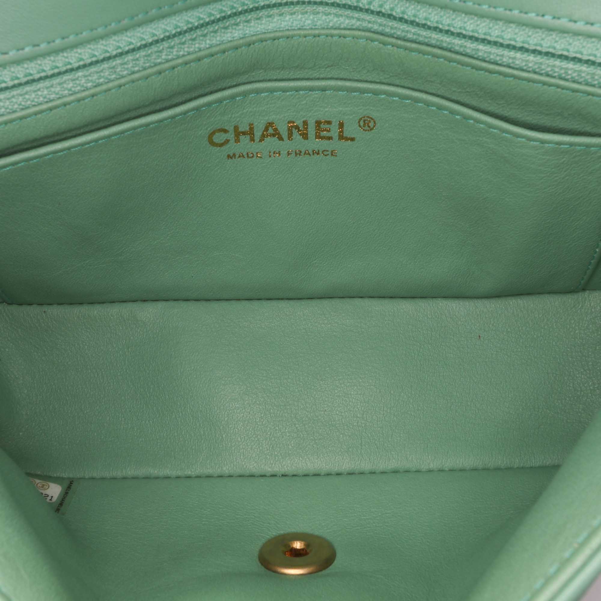 Chanel Mini Rectangular Classic Chevron Lambskin Single Flap - image 4