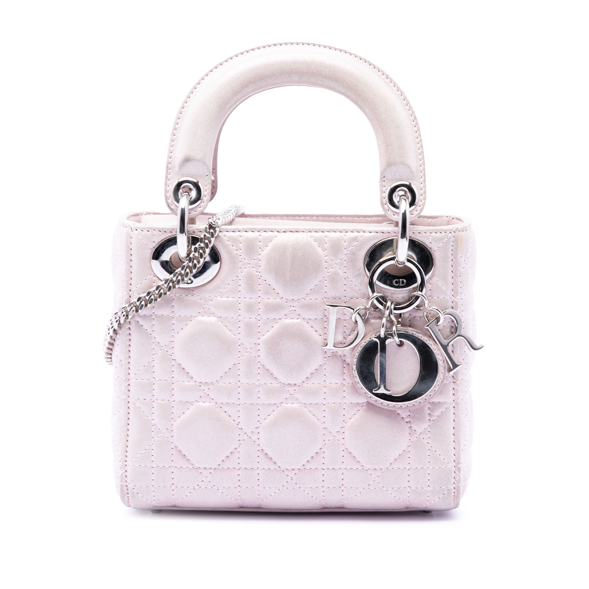 Dior Mini Iridescent Lambskin Cannage Lady Dior - image 1