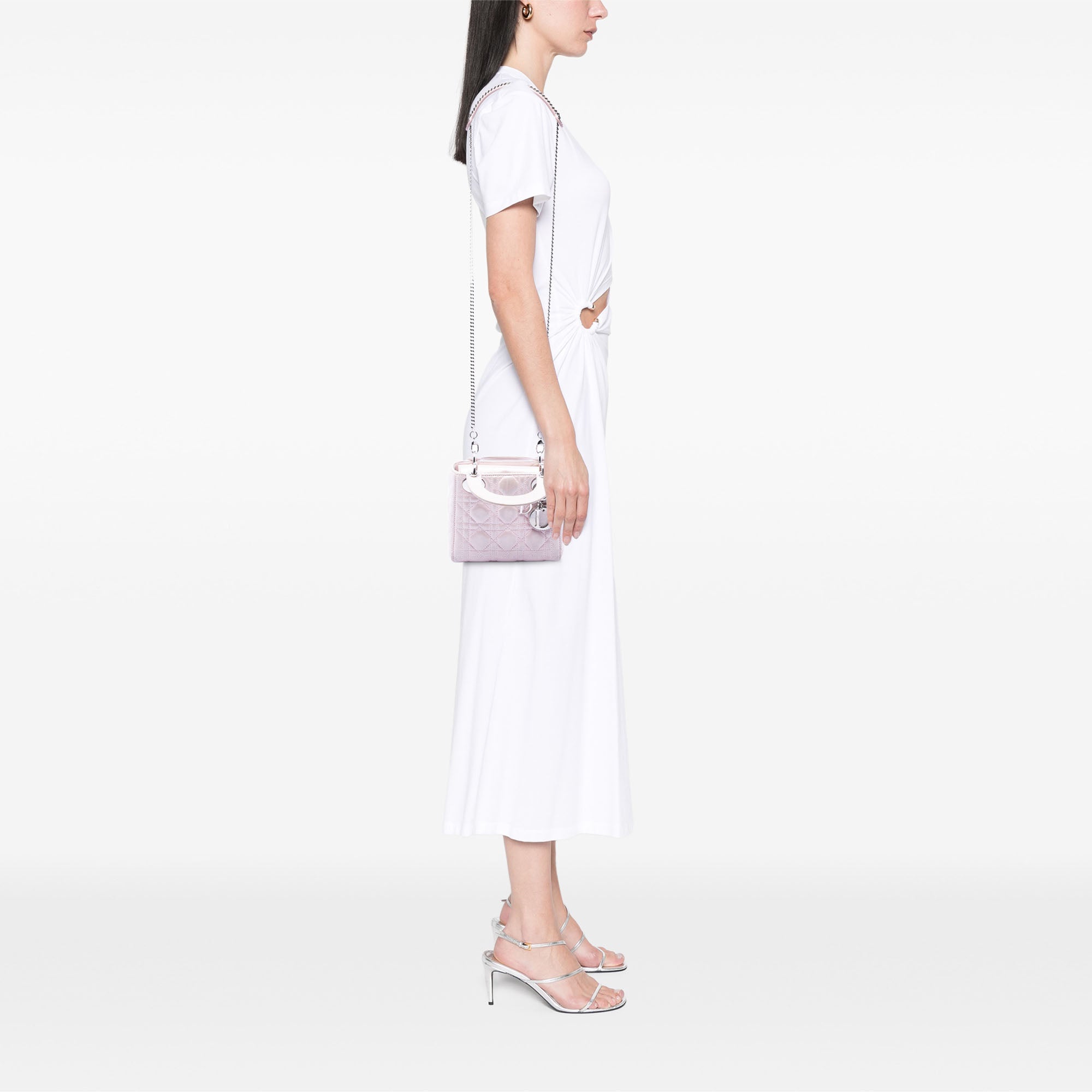 Dior Mini Iridescent Lambskin Cannage Lady Dior - image 7