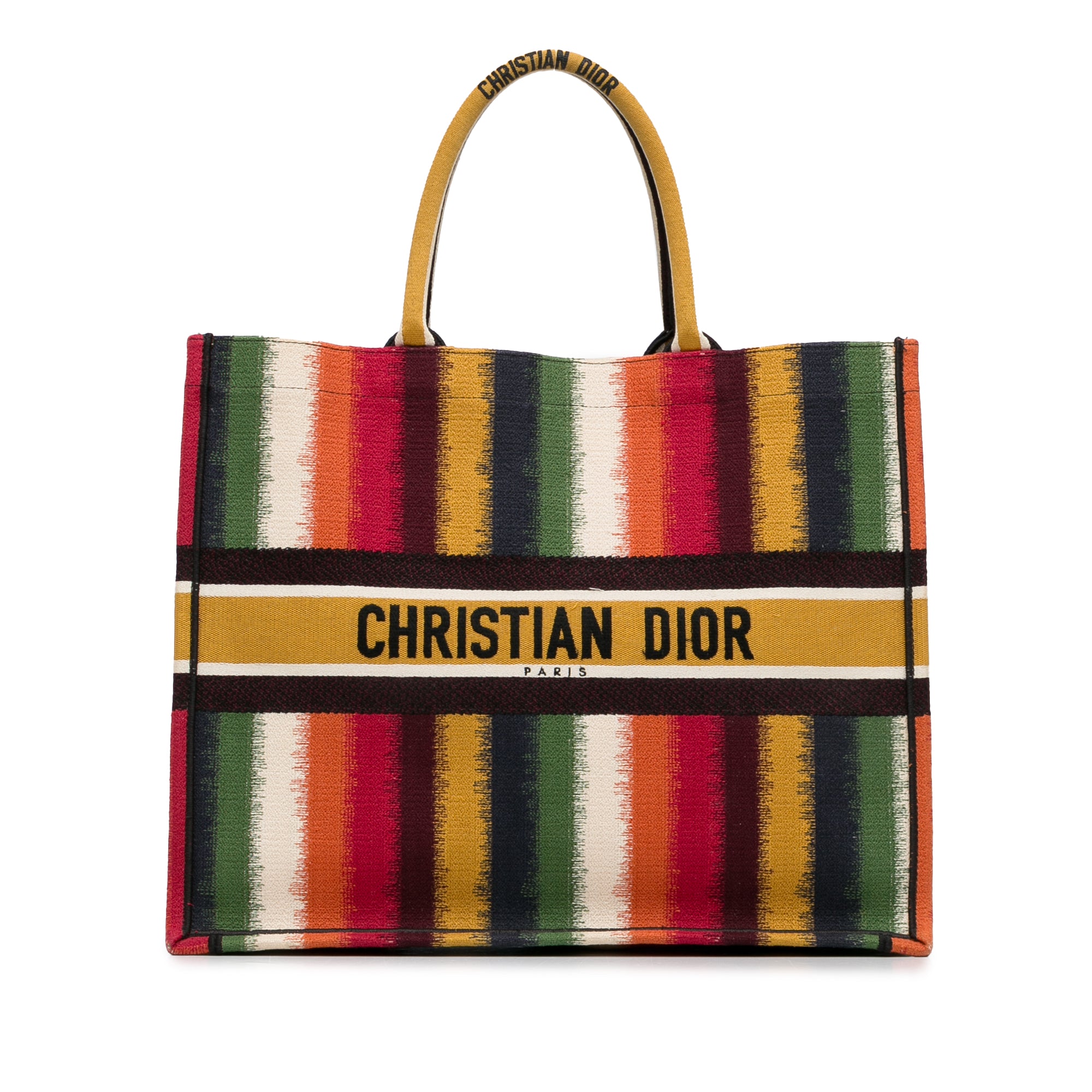 Dior Large Striped Book Tote - image 1
