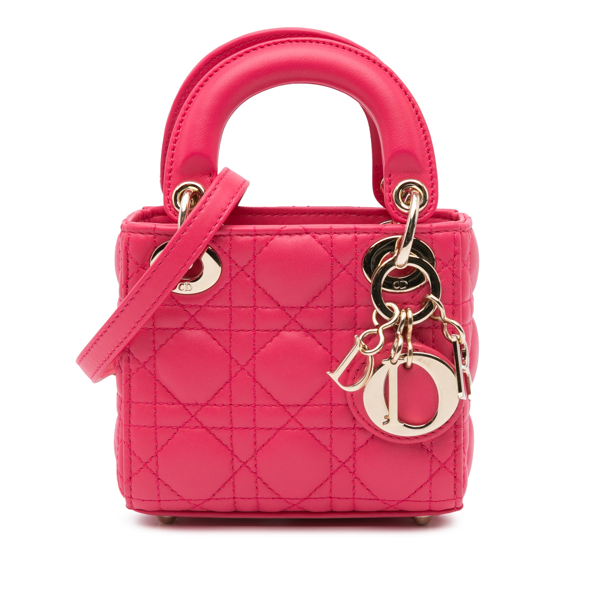 Dior Micro Lambskin Cannage Lady Dior - image 1