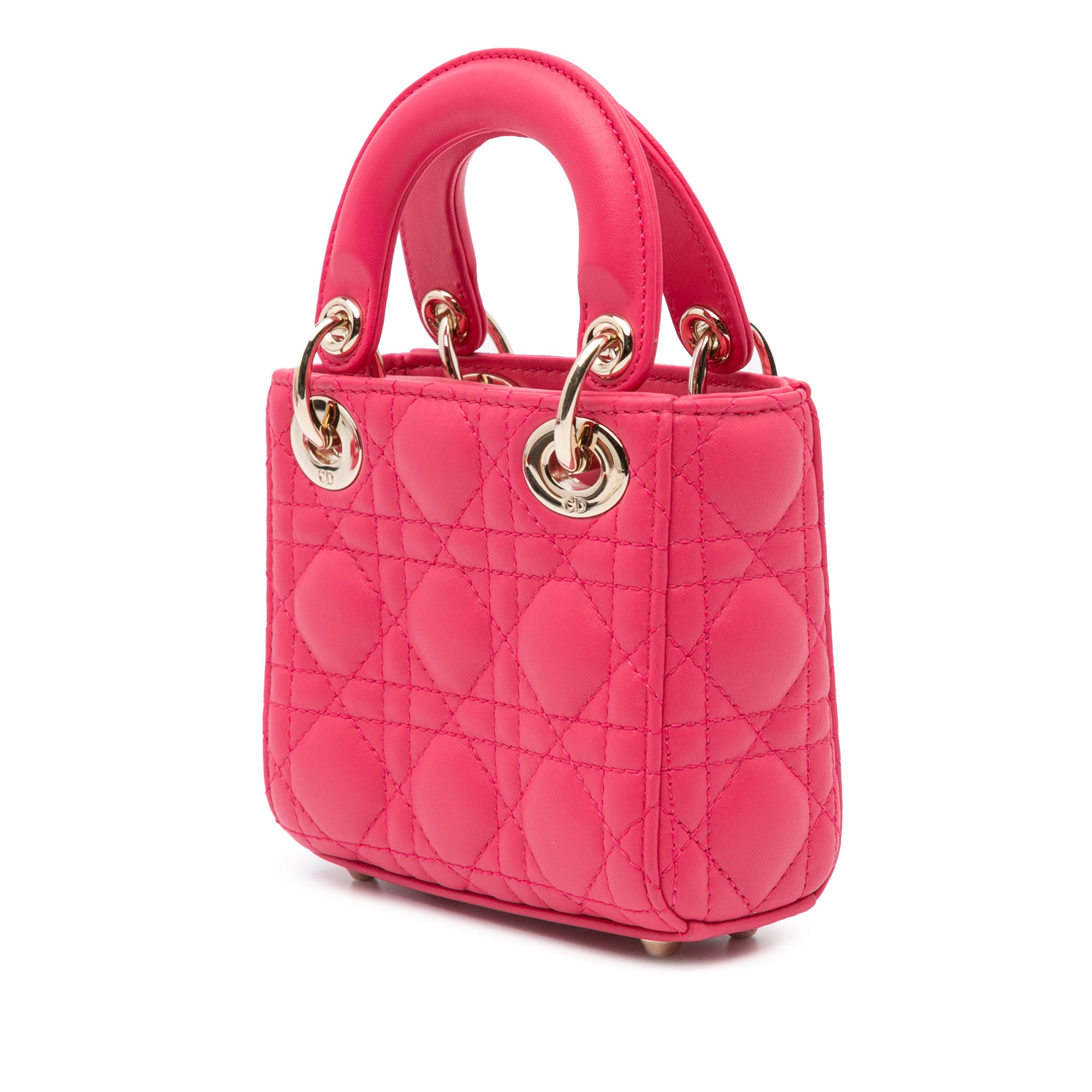 Dior Micro Lambskin Cannage Lady Dior - image 2