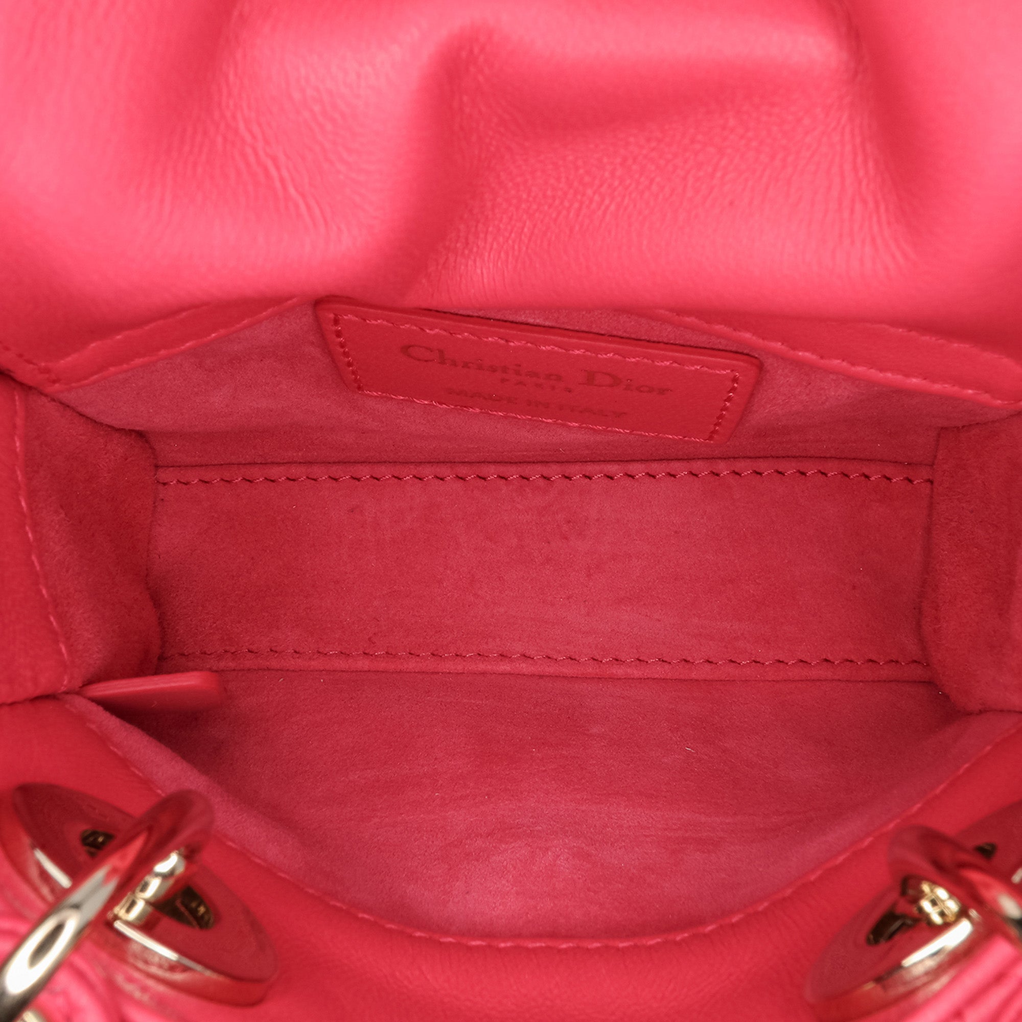 Dior Micro Lambskin Cannage Lady Dior - image 4
