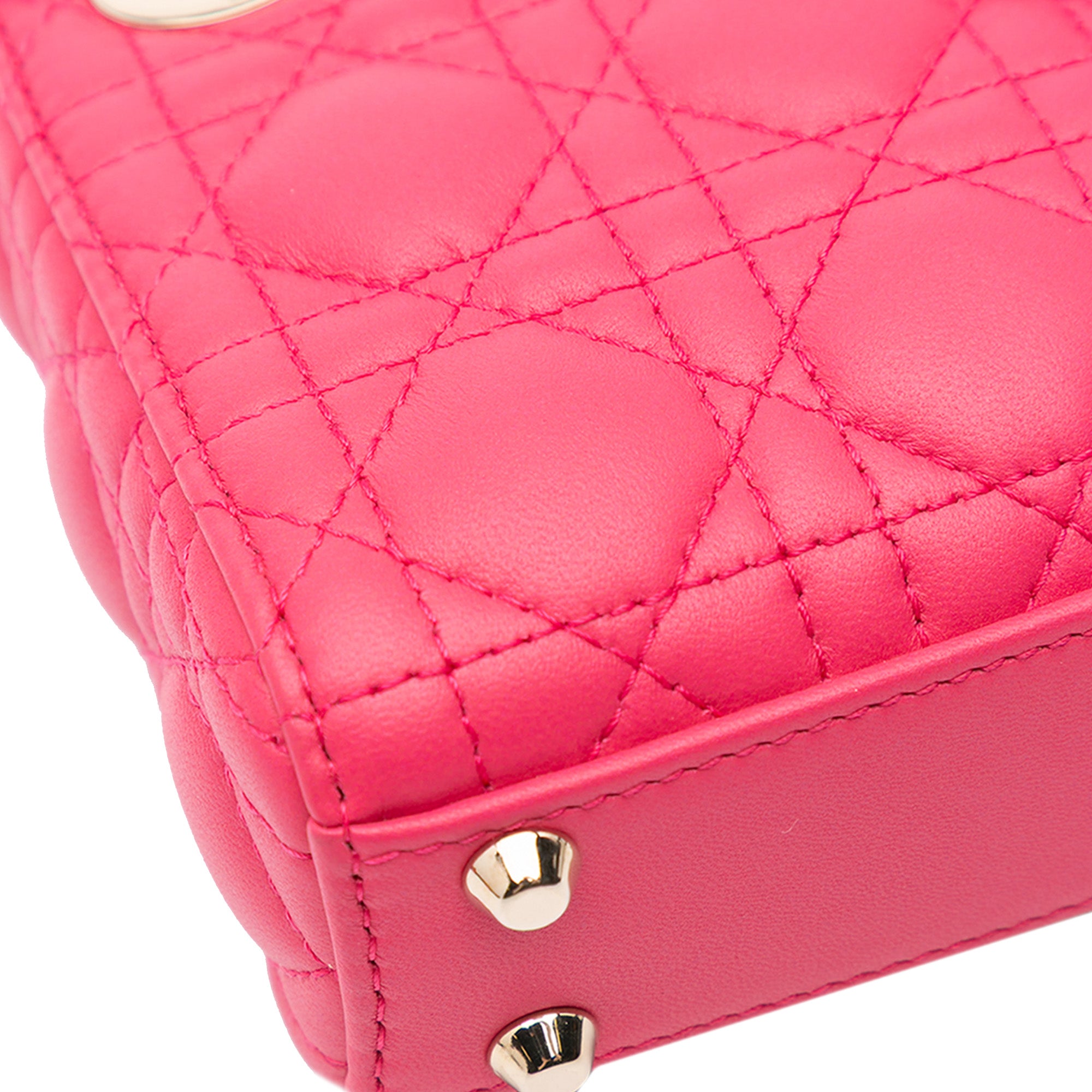 Dior Micro Lambskin Cannage Lady Dior - image 6