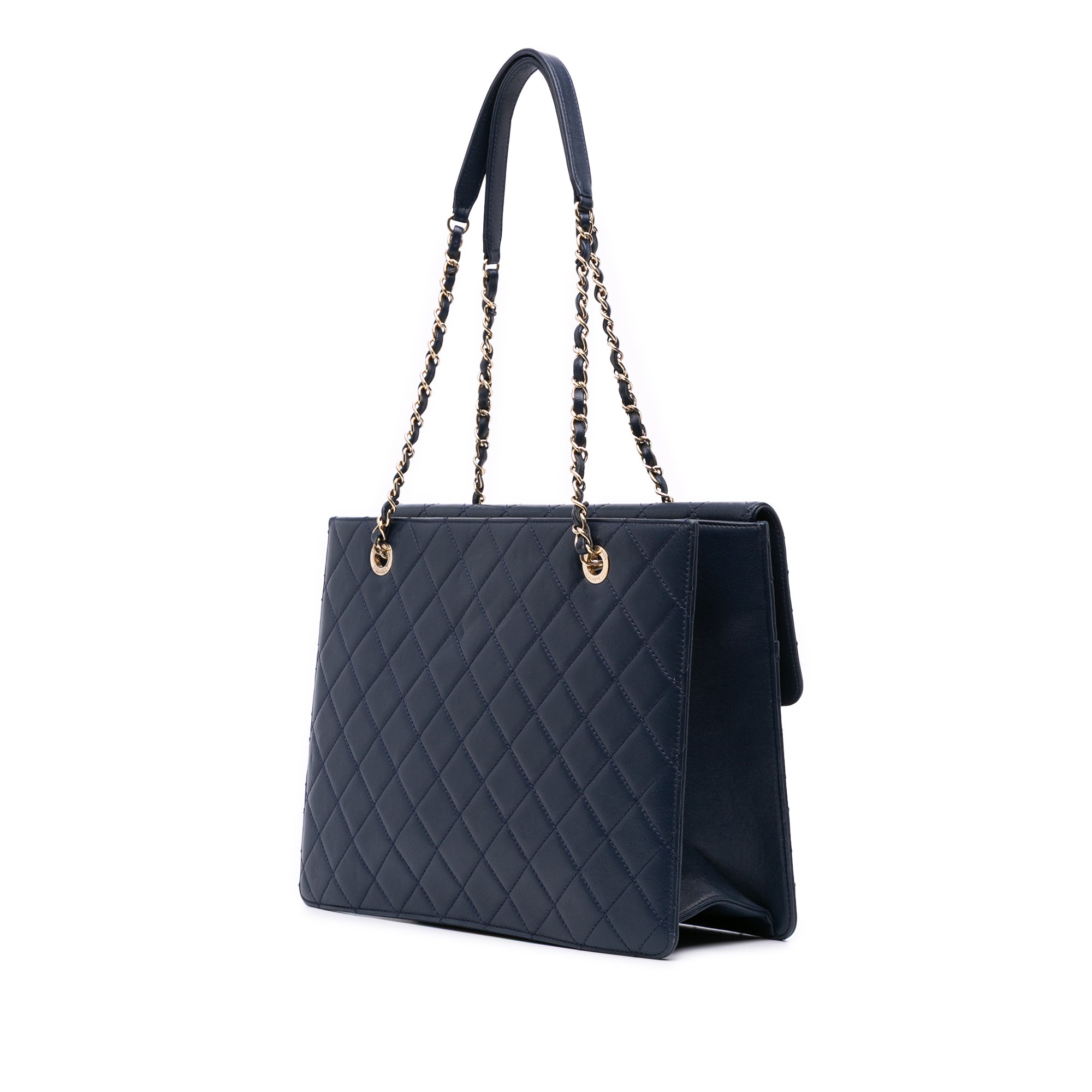 Chanel Quilted Sheepskin Beauty Lock Shopping Tote - image 2