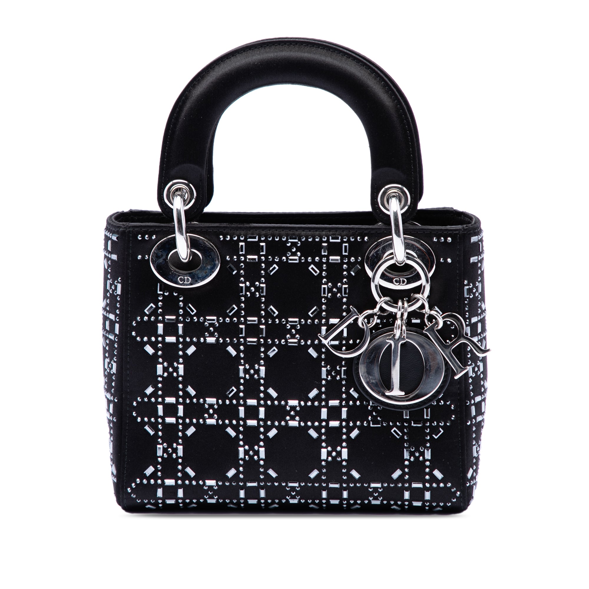 Dior Mini Velvet Cannage Strass Embellished Lady Dior - image 1