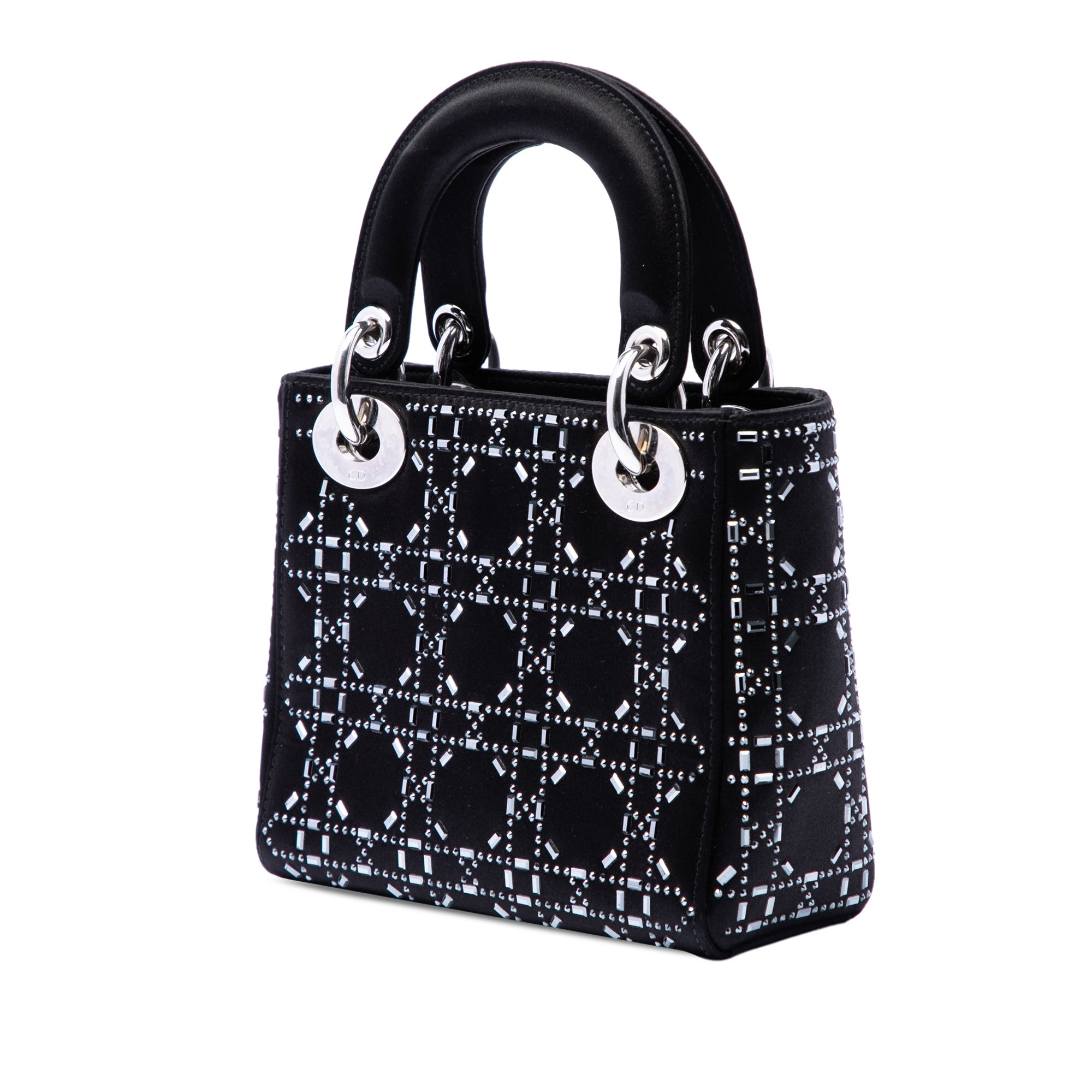 Dior Mini Velvet Cannage Strass Embellished Lady Dior - image 2