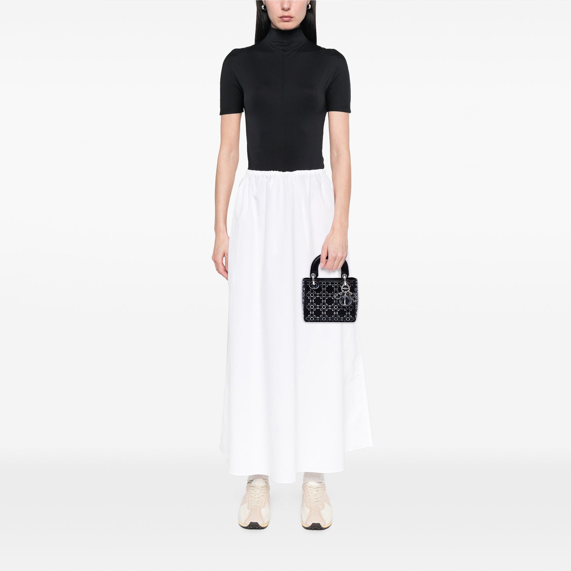 Dior Mini Velvet Cannage Strass Embellished Lady Dior - image 6