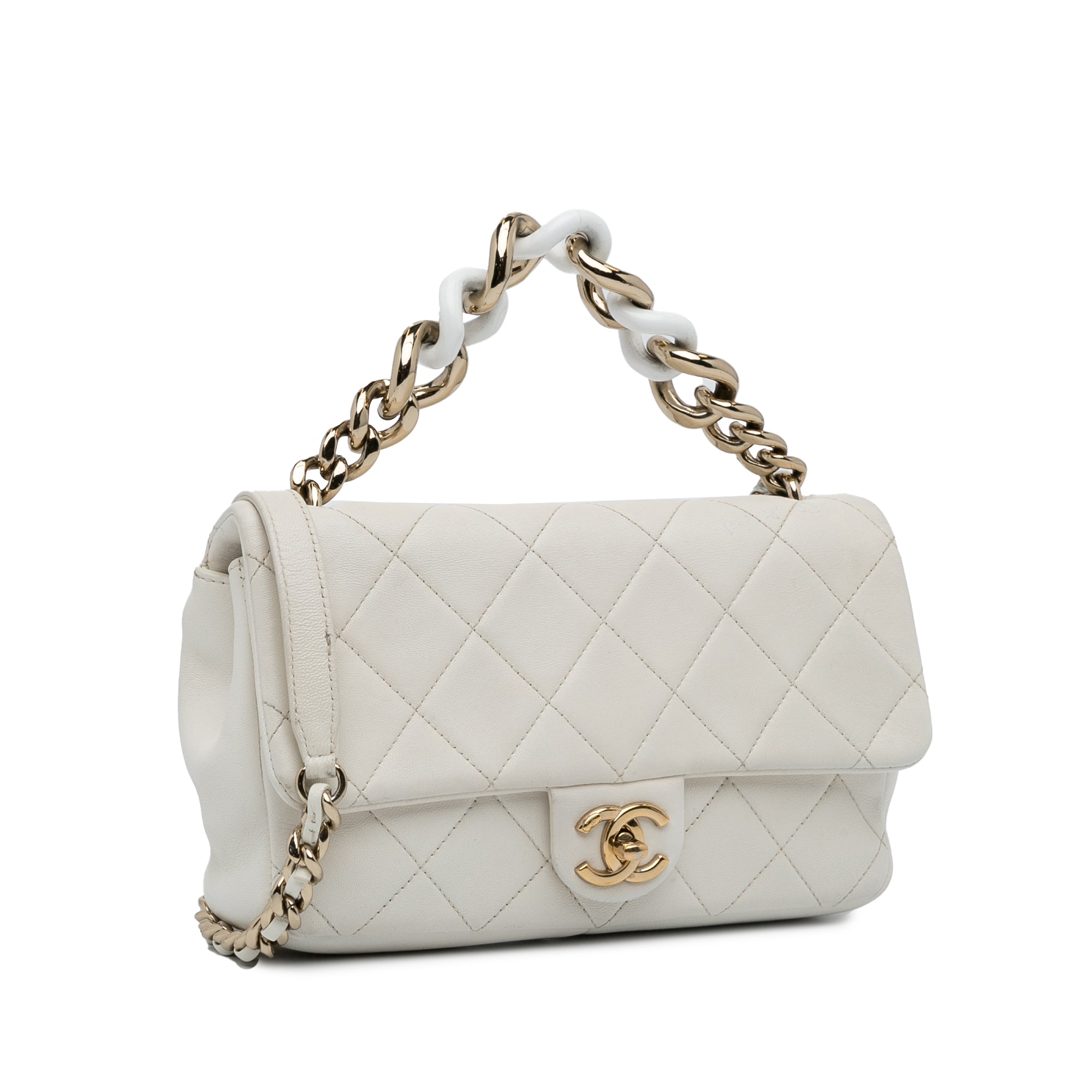 Chanel Small Elegant Chain Single Flap - image 2