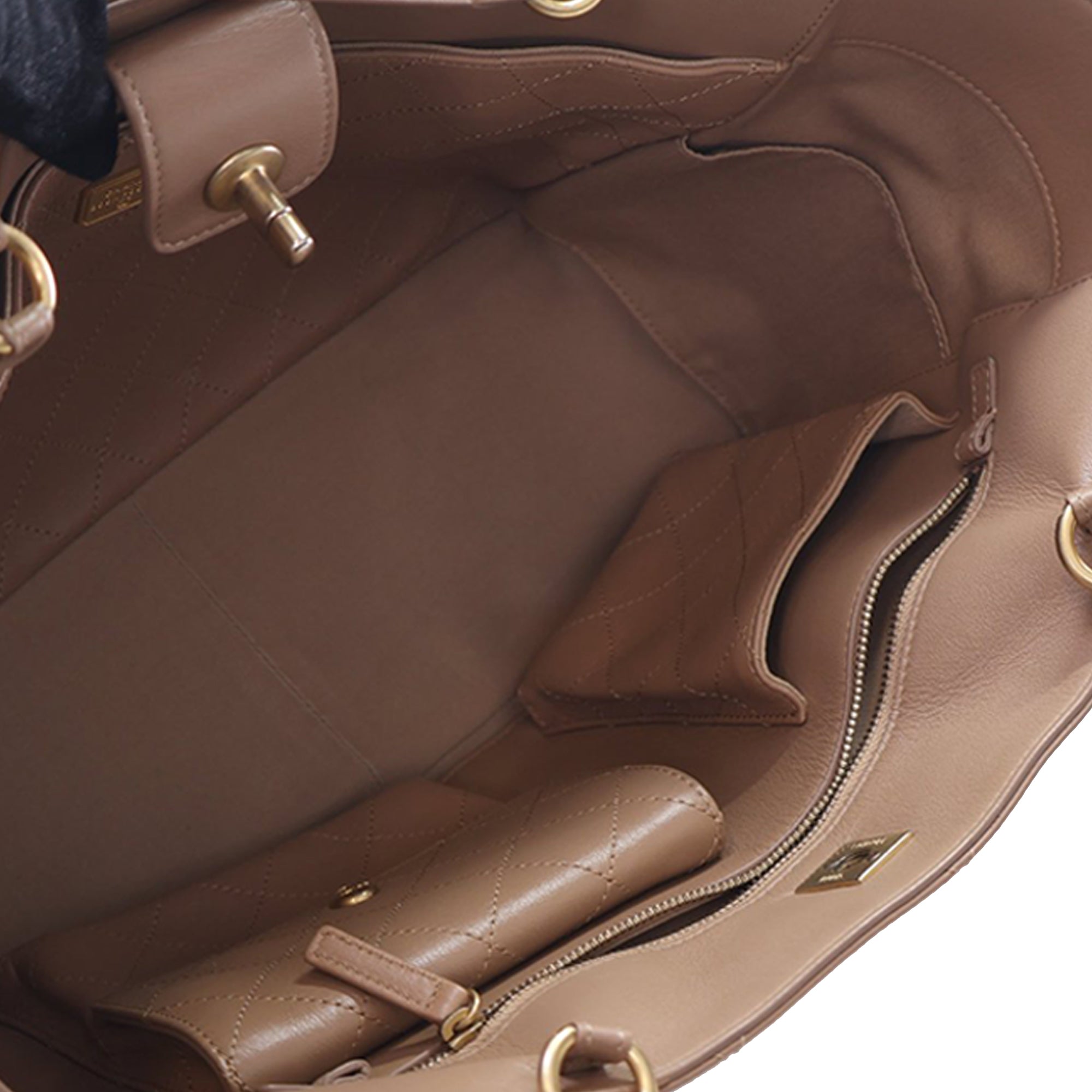 Chanel Quilted Calfskin Turnlock CC Chain Tote - image 8