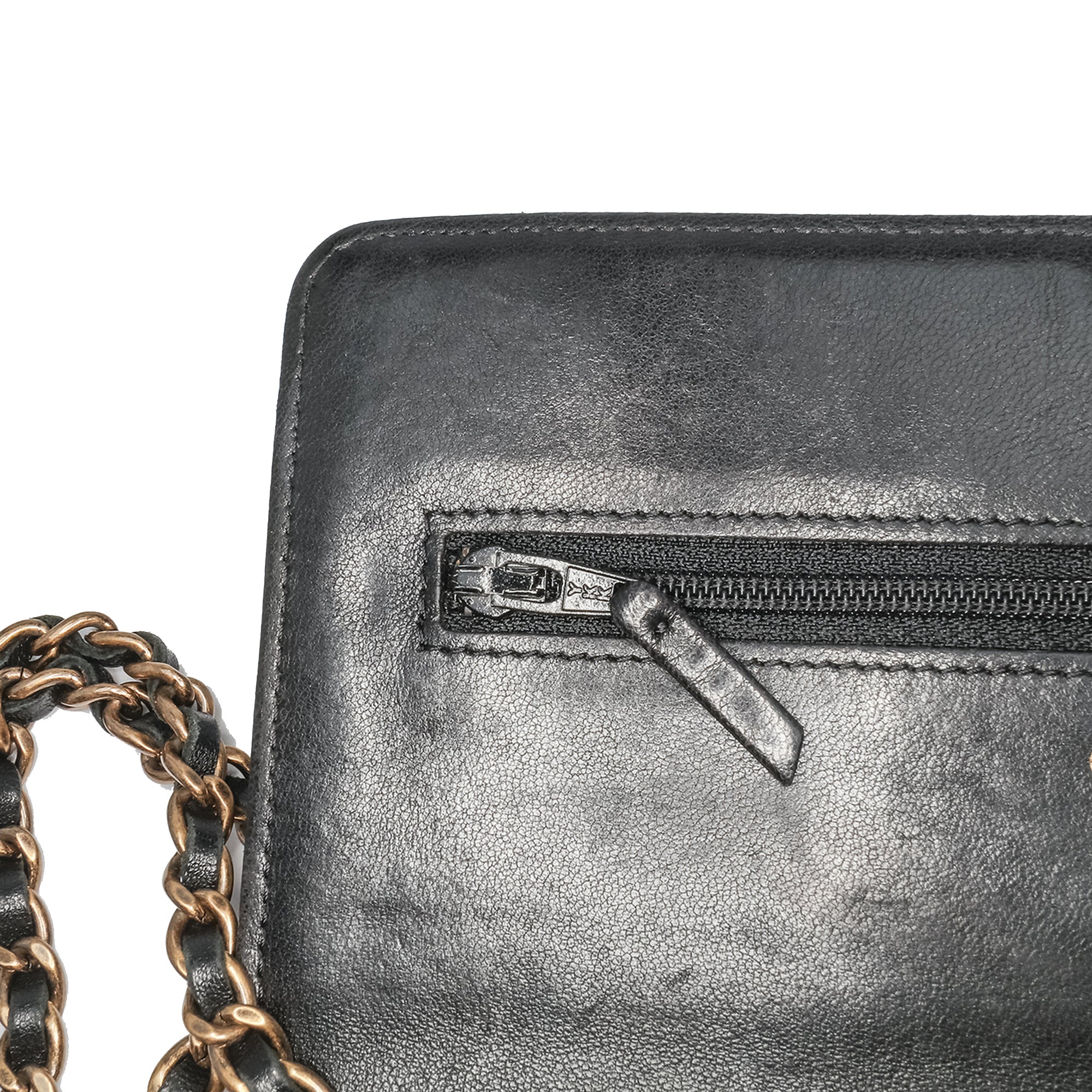 Chanel Quilted Lambskin Boy Wallet On Chain - image 5