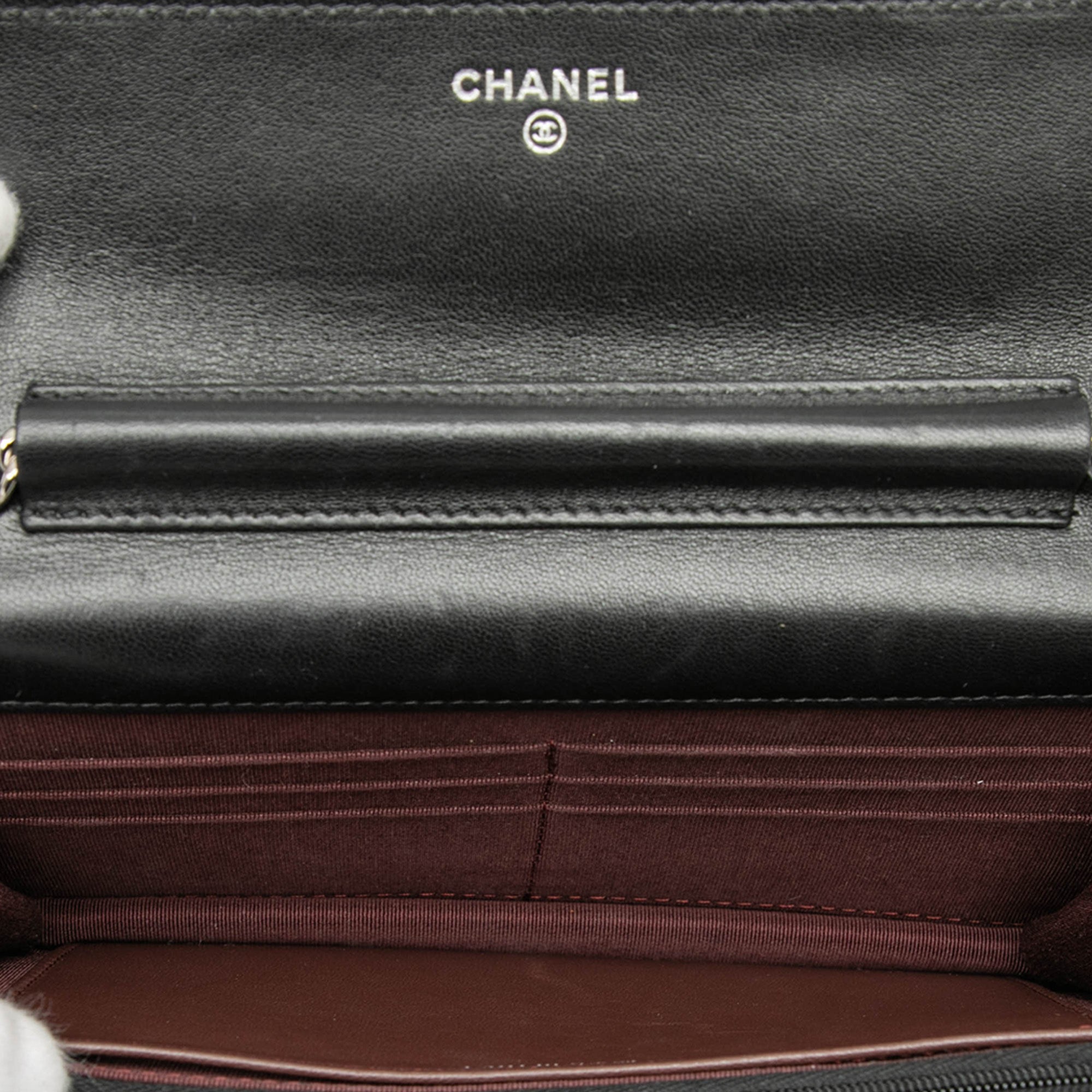 Chanel CC Quilted Lambskin Wallet On Chain - image 4