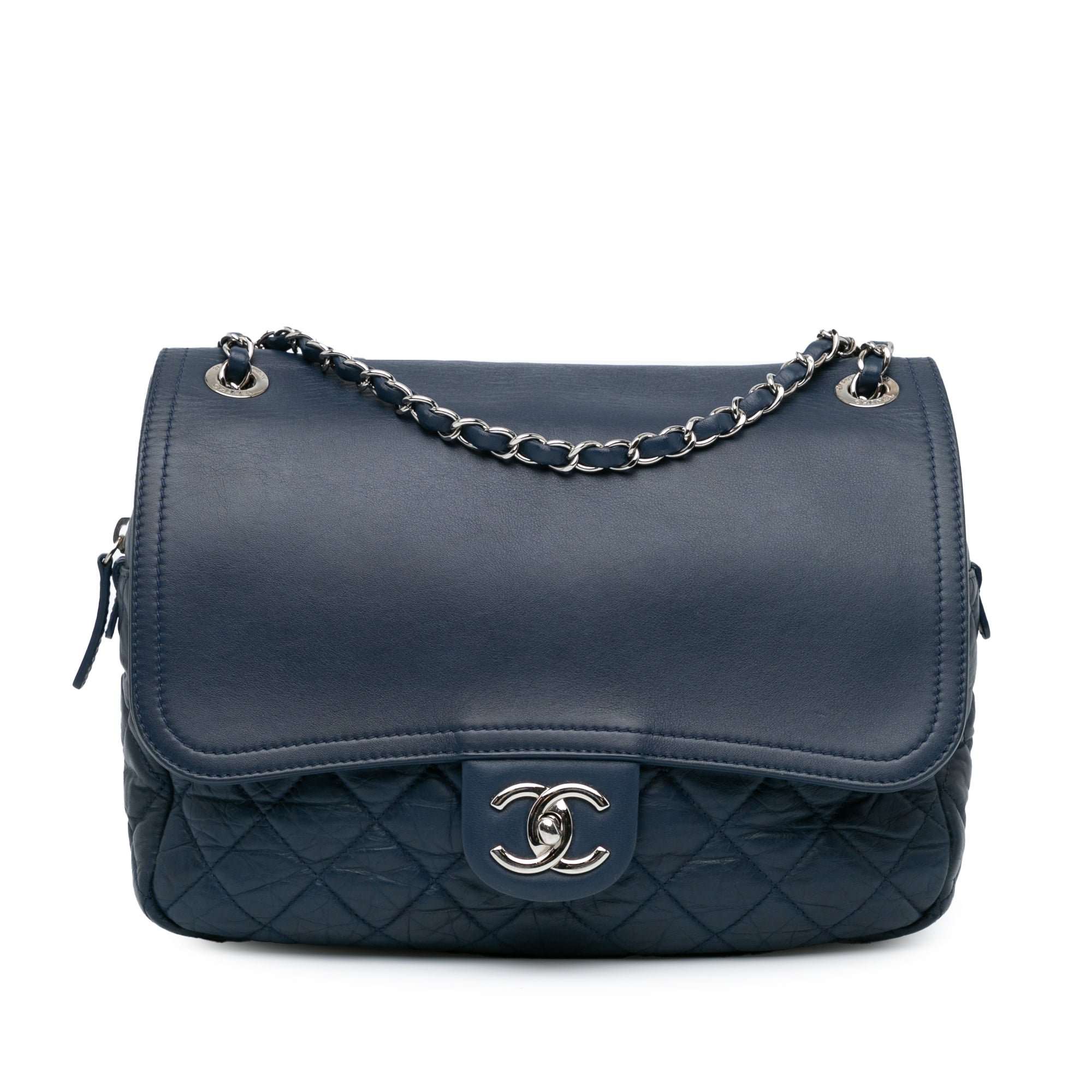 Chanel Quilted Calfskin Easy Zip Flap - image 1