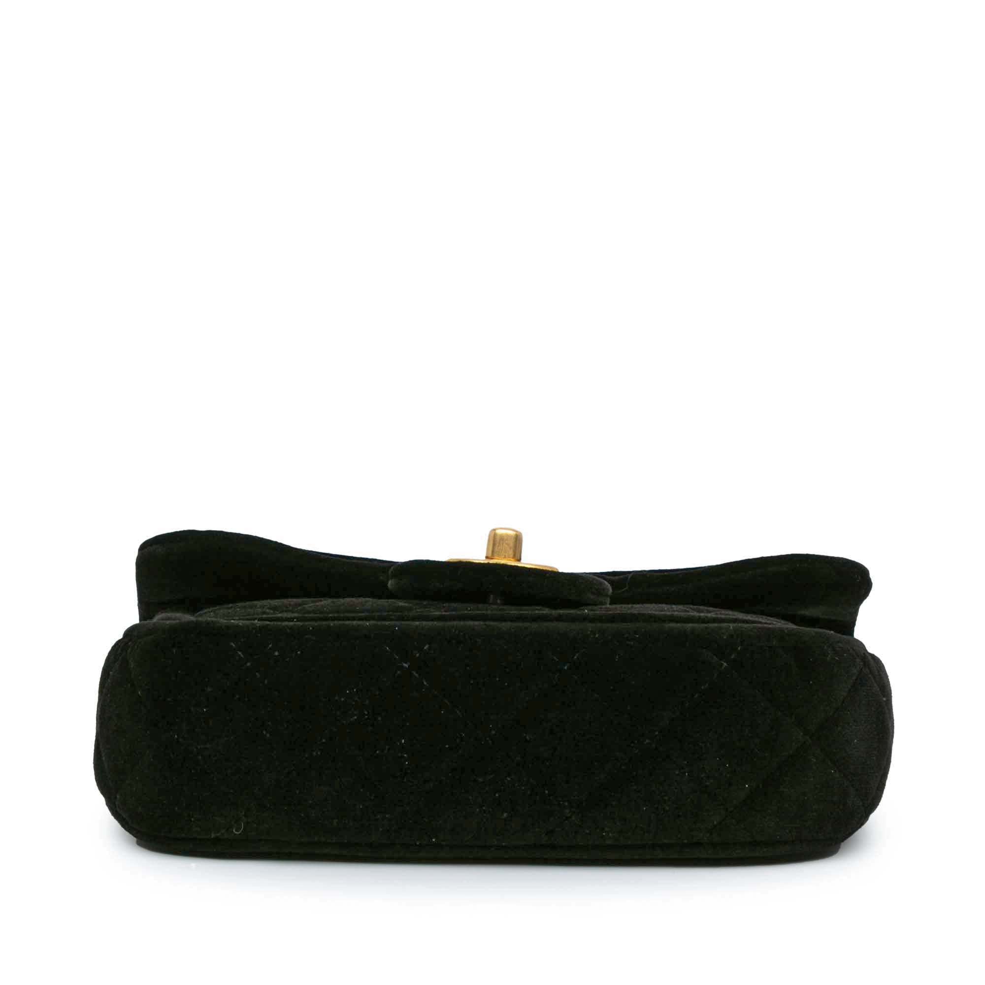 Chanel Mini Quilted Velvet Double Frame Flap - image 3