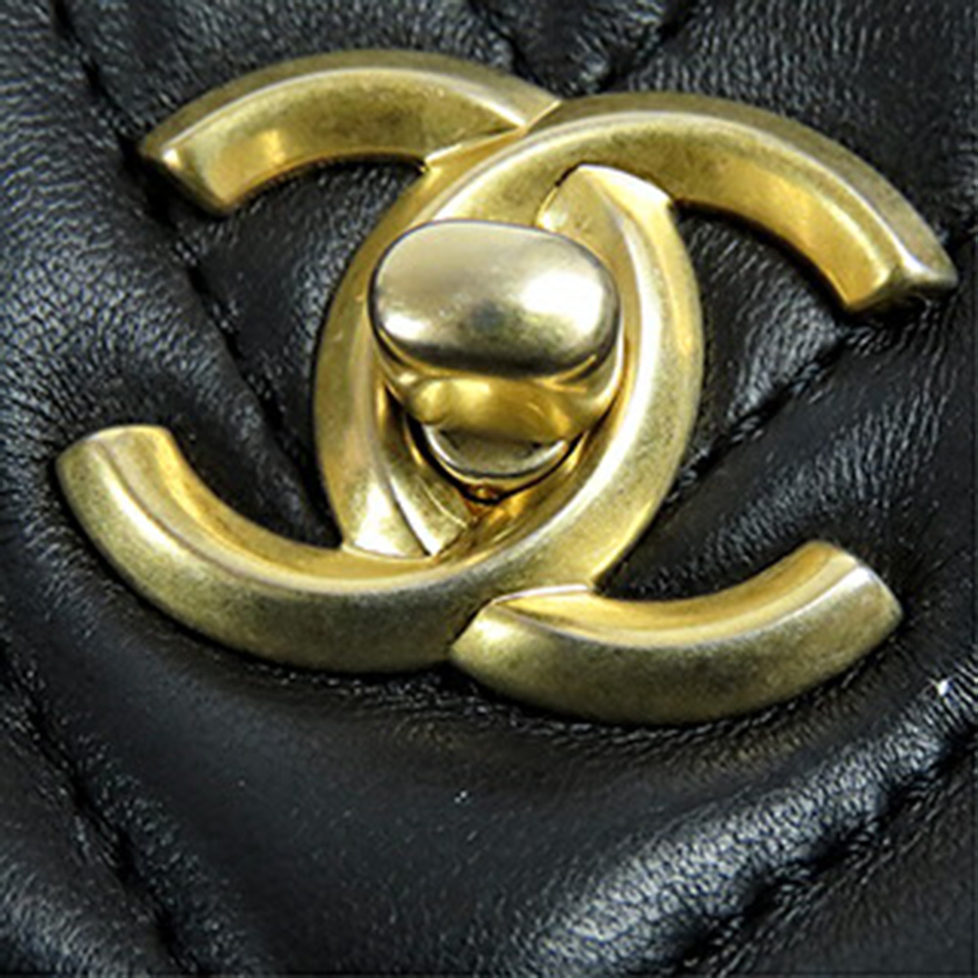 Chanel Medium CC Chevron Lambskin Chain Top Handle Flap - image 12