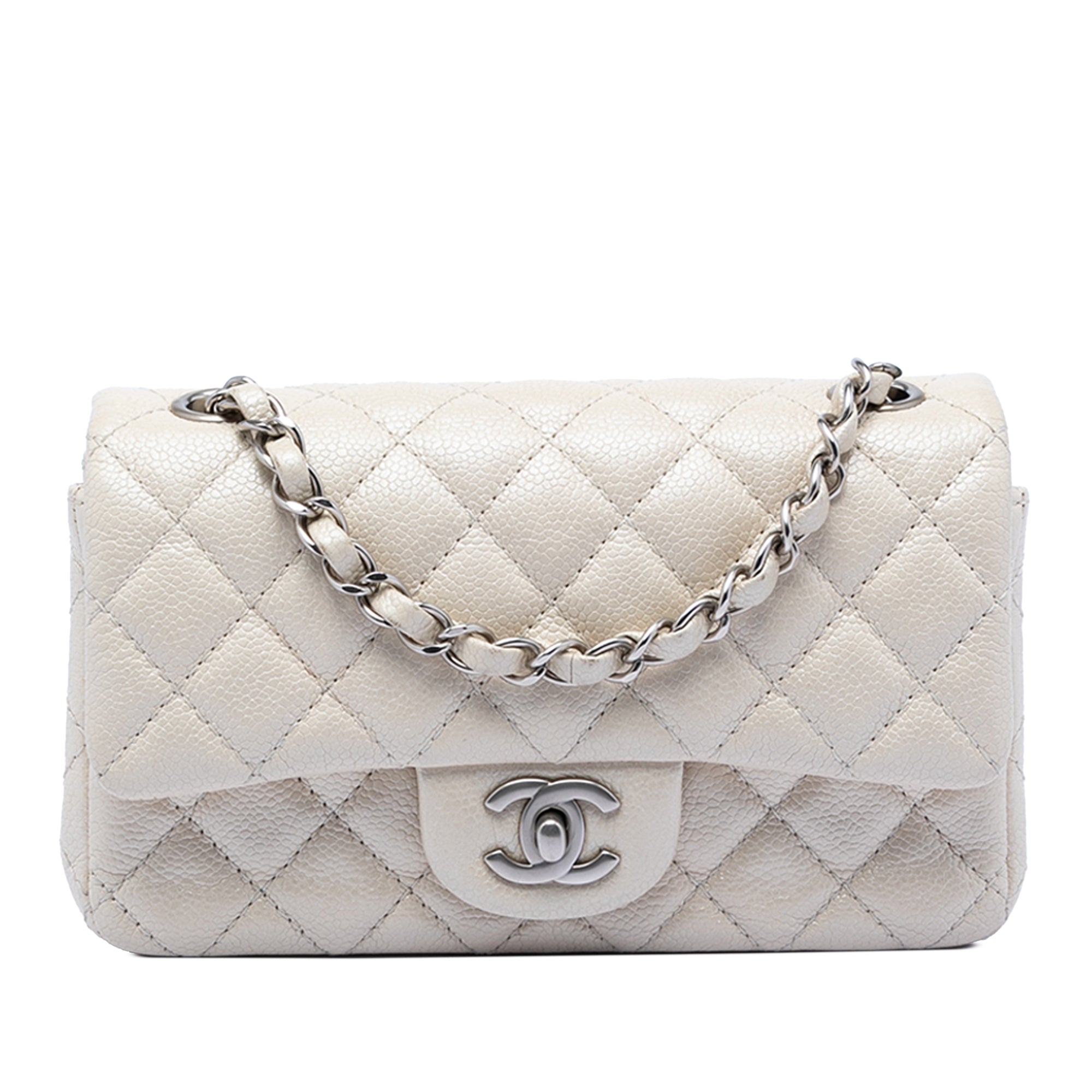 Chanel Mini Rectangular Classic Caviar Single Flap - image 1