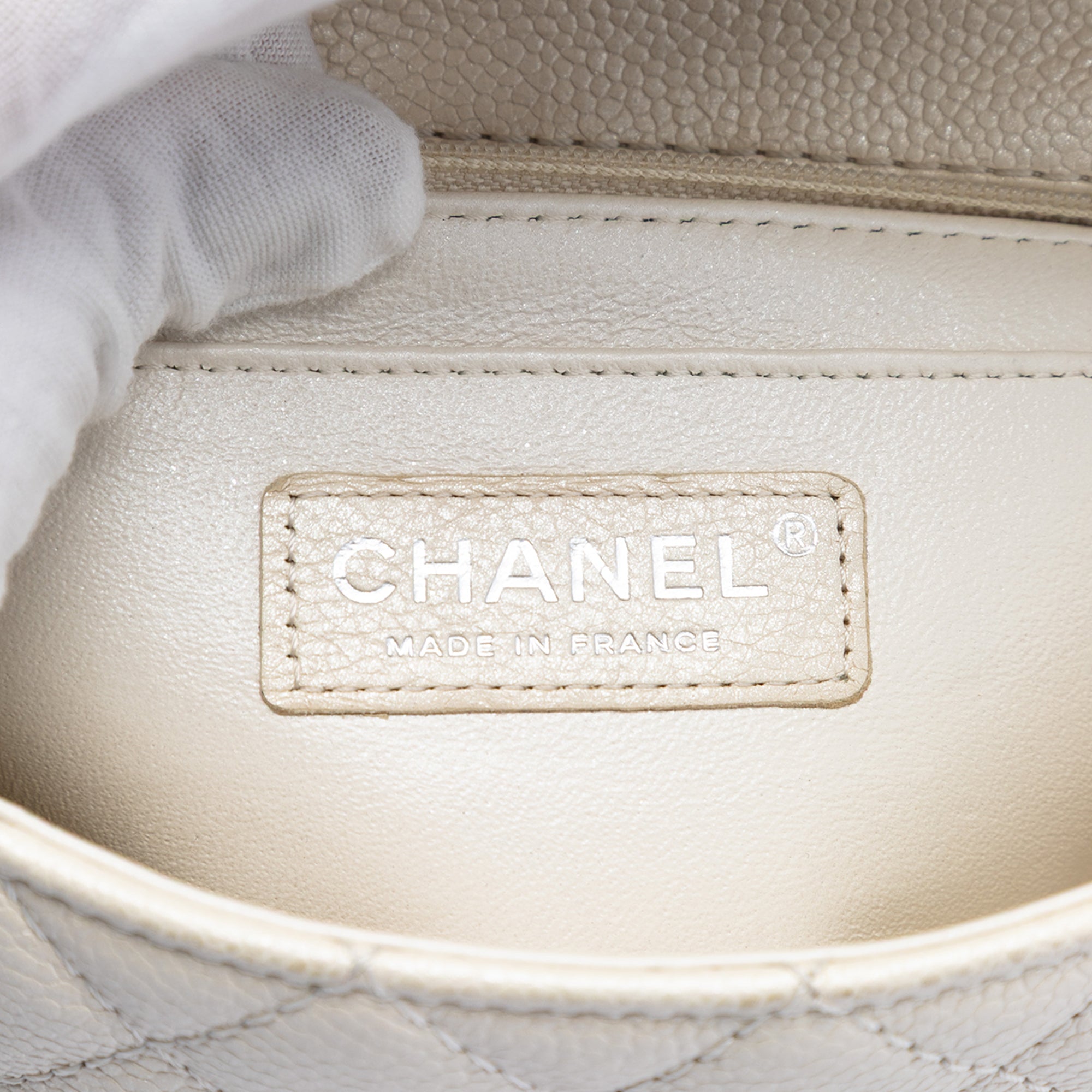 Chanel Mini Rectangular Classic Caviar Single Flap - image 5