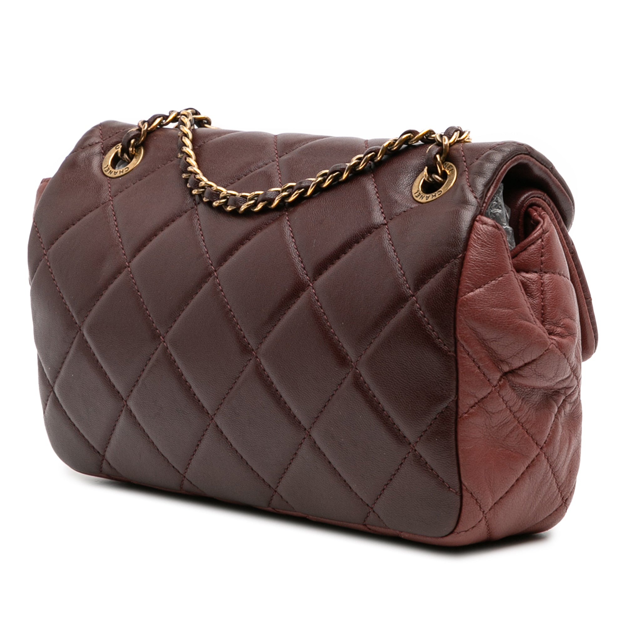 Chanel CC Tricolor Quilted Lambskin Double Flap - image 2